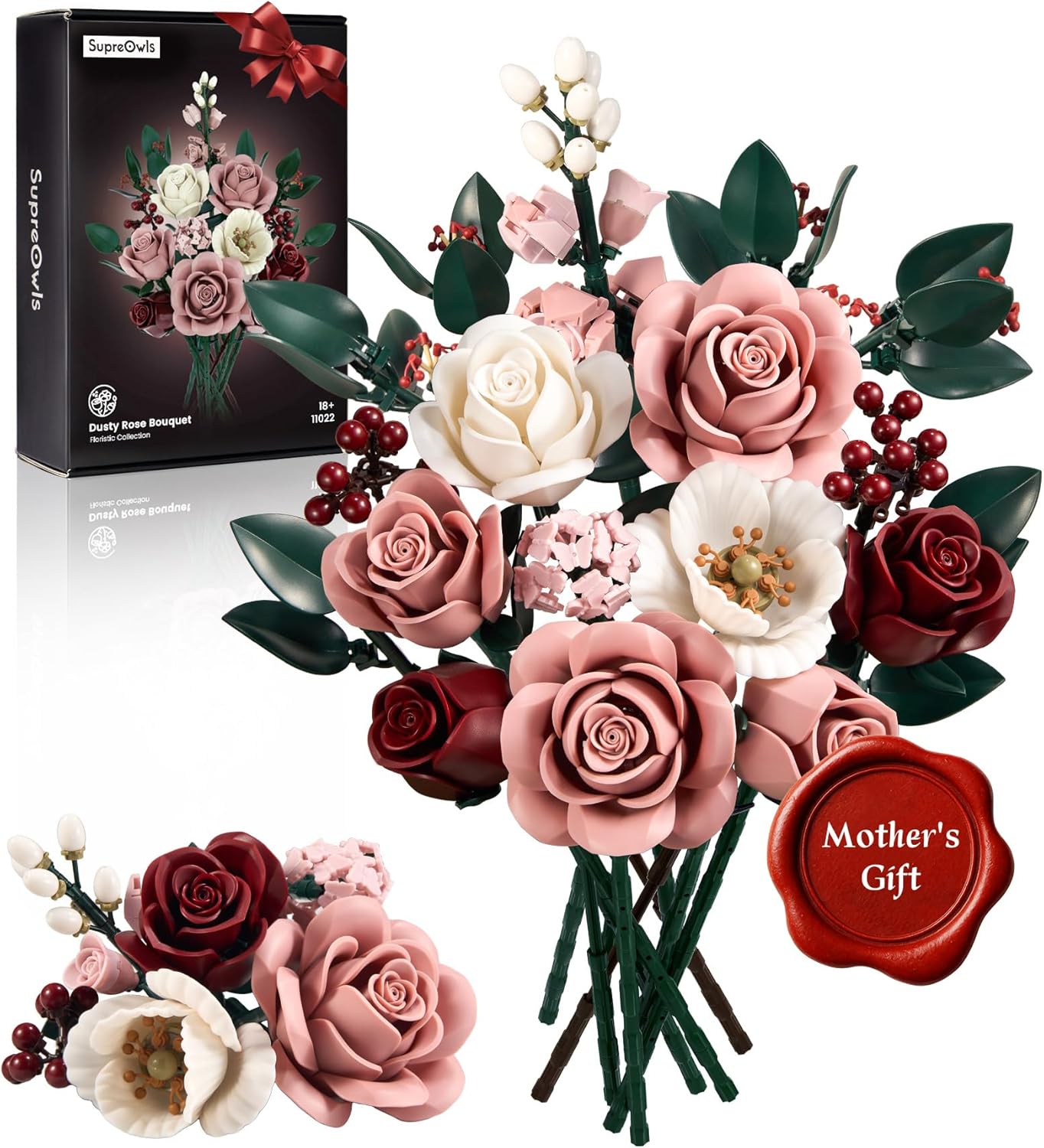 Dusty Rose Bouquet Building Set 88