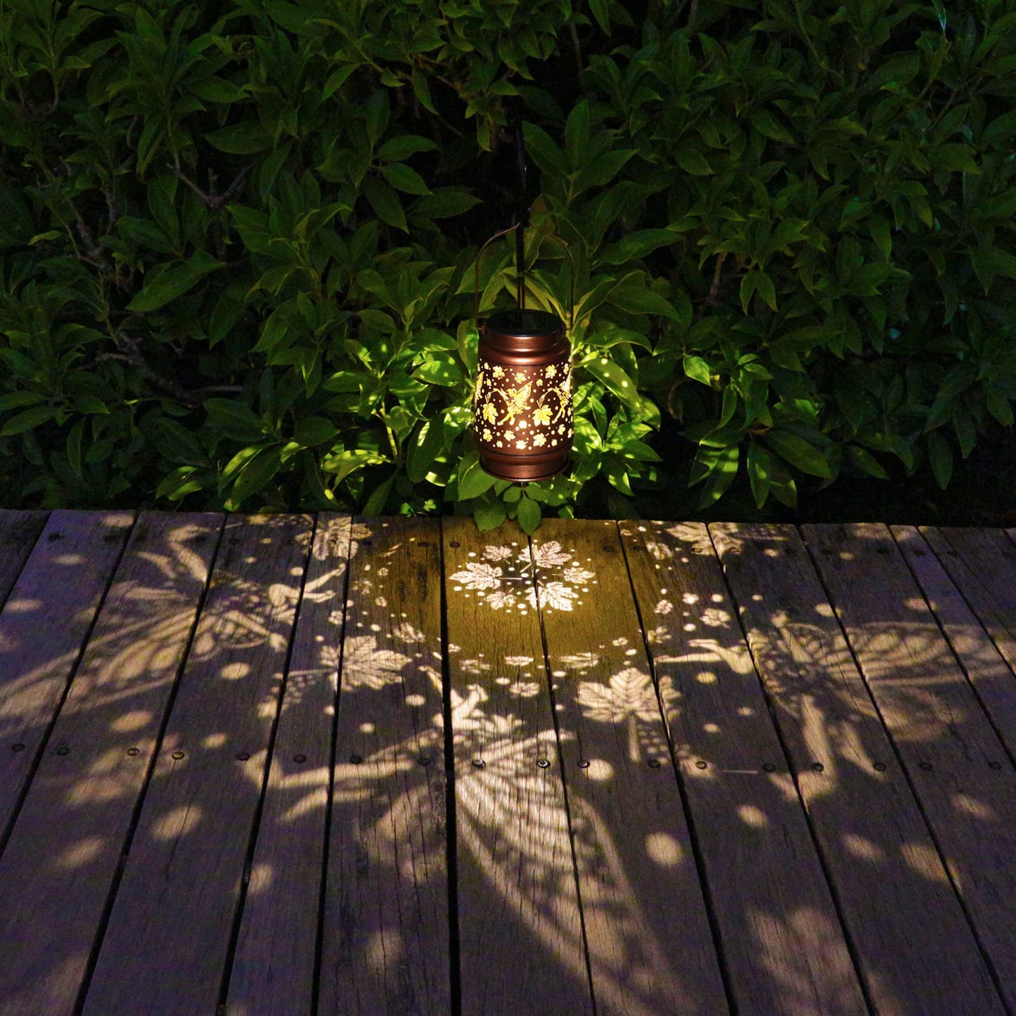 Solar Lanterns Outdoor Waterproof Butterfly Garden Decor Birthday Gifts for Women Mom Grandma, Hanging Solar Lights Metal Lantern Decoration Outside for Yard, Patio, Backyard, Porch