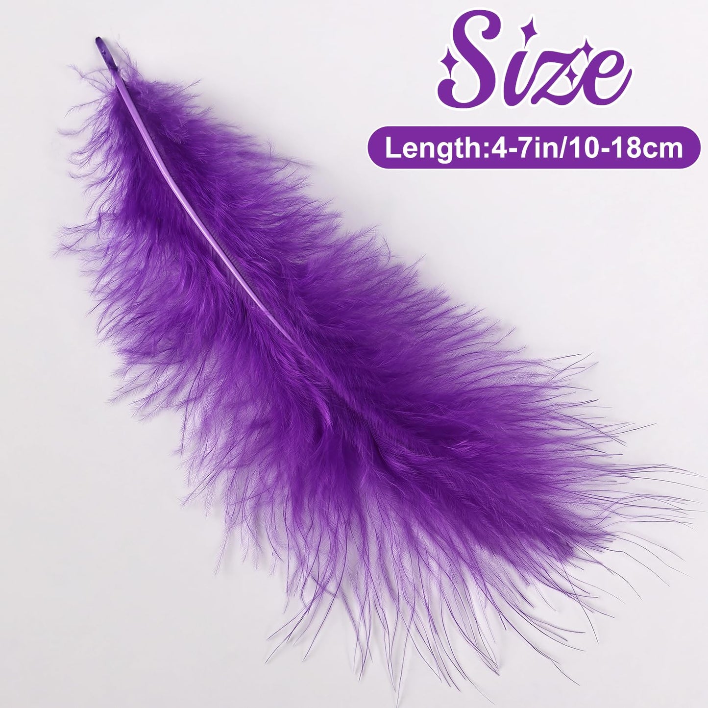 Fluffy Turkey Marabou Feathers 100pcs for Craft Dream Catcher Decoration - 4-7Inches Natural Feathers (Green) BST220