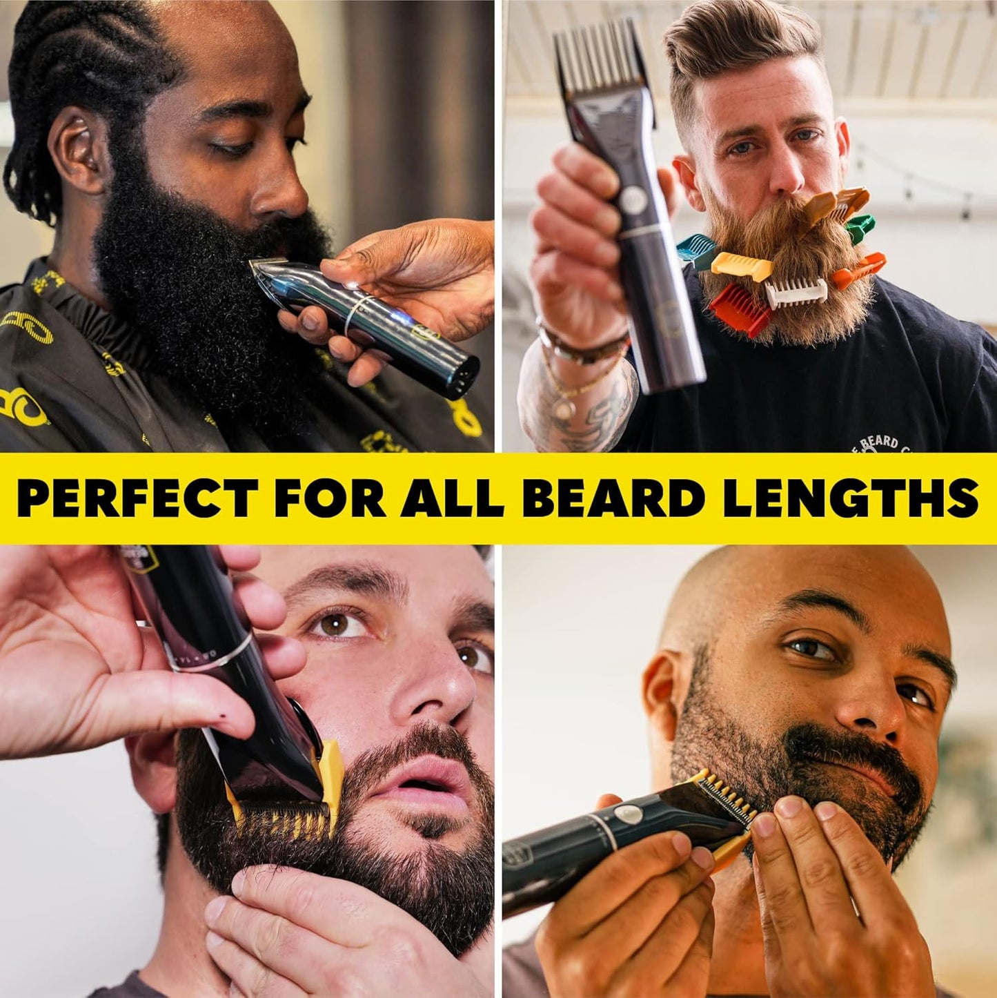 PT45 Beard & Hair Trimmer | 45 Unique Trim Lengths | Extra Sharp Blades for Clean Cuts