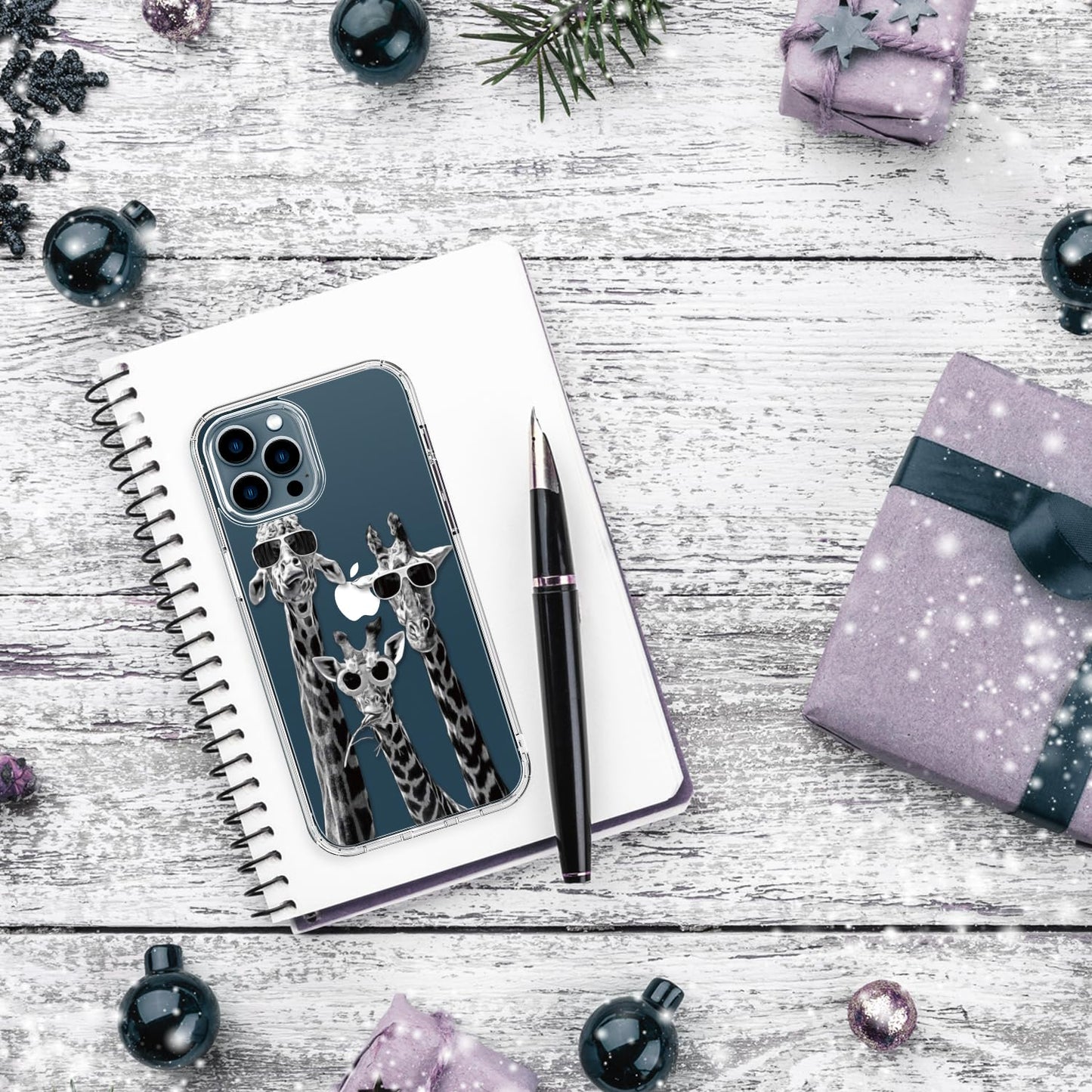 bicol for iPhone 12 Pro Max Case with Screen Protector and Camera Lens Protector - Fashionable Flower Floral Designs for Women Girls - Shockproof Acrylic Clear Phone Cover 6.7" - Blooming Flowers WN420