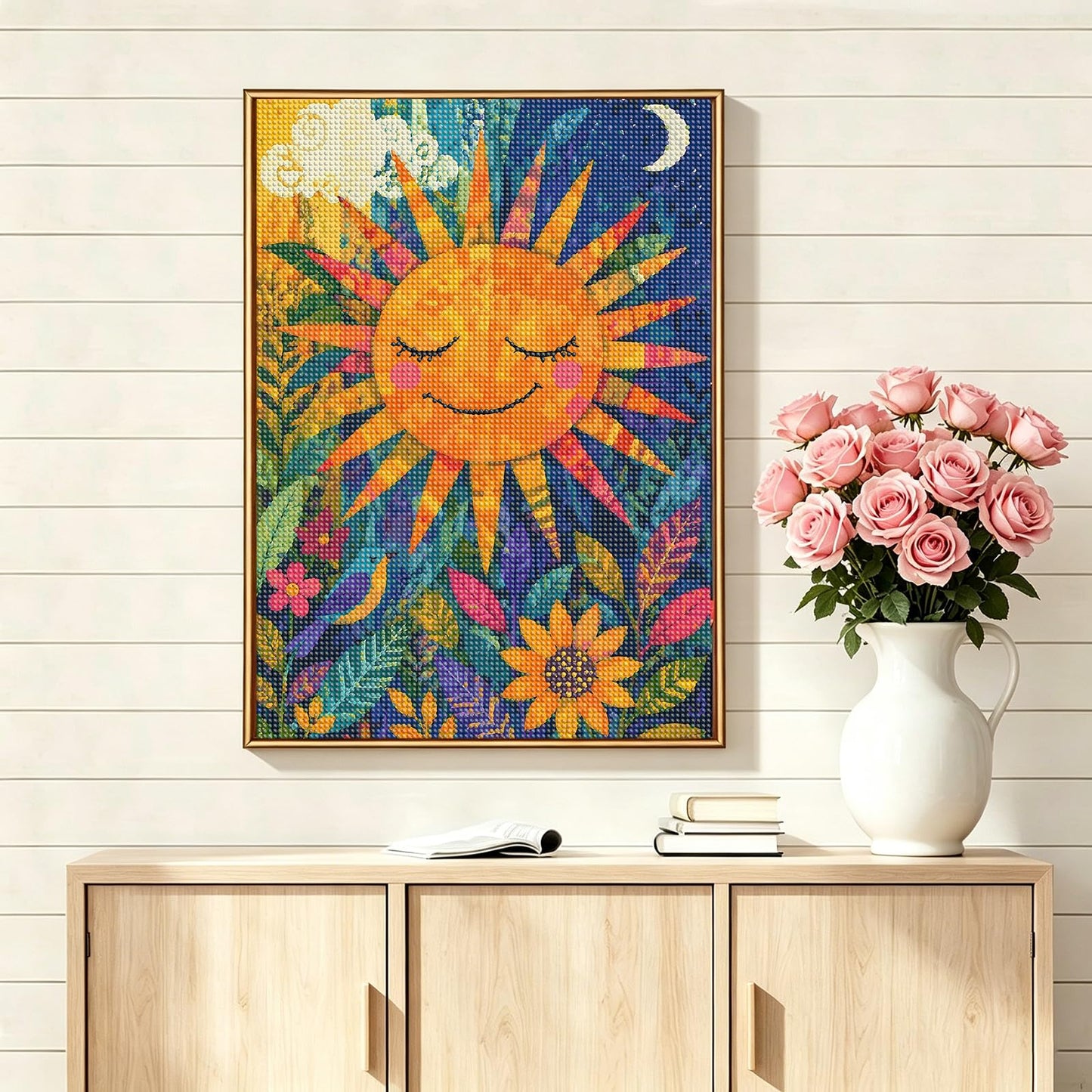 ArtIgle 5D Diamond Painting Kits for Adults, Ancient Sphinx Full Round Drills Gem Diamond Dots, Diamond Dot Art for Adults Beginners Clearance Home Wall Art Decor, 13.78 X 13.78 inch BST220