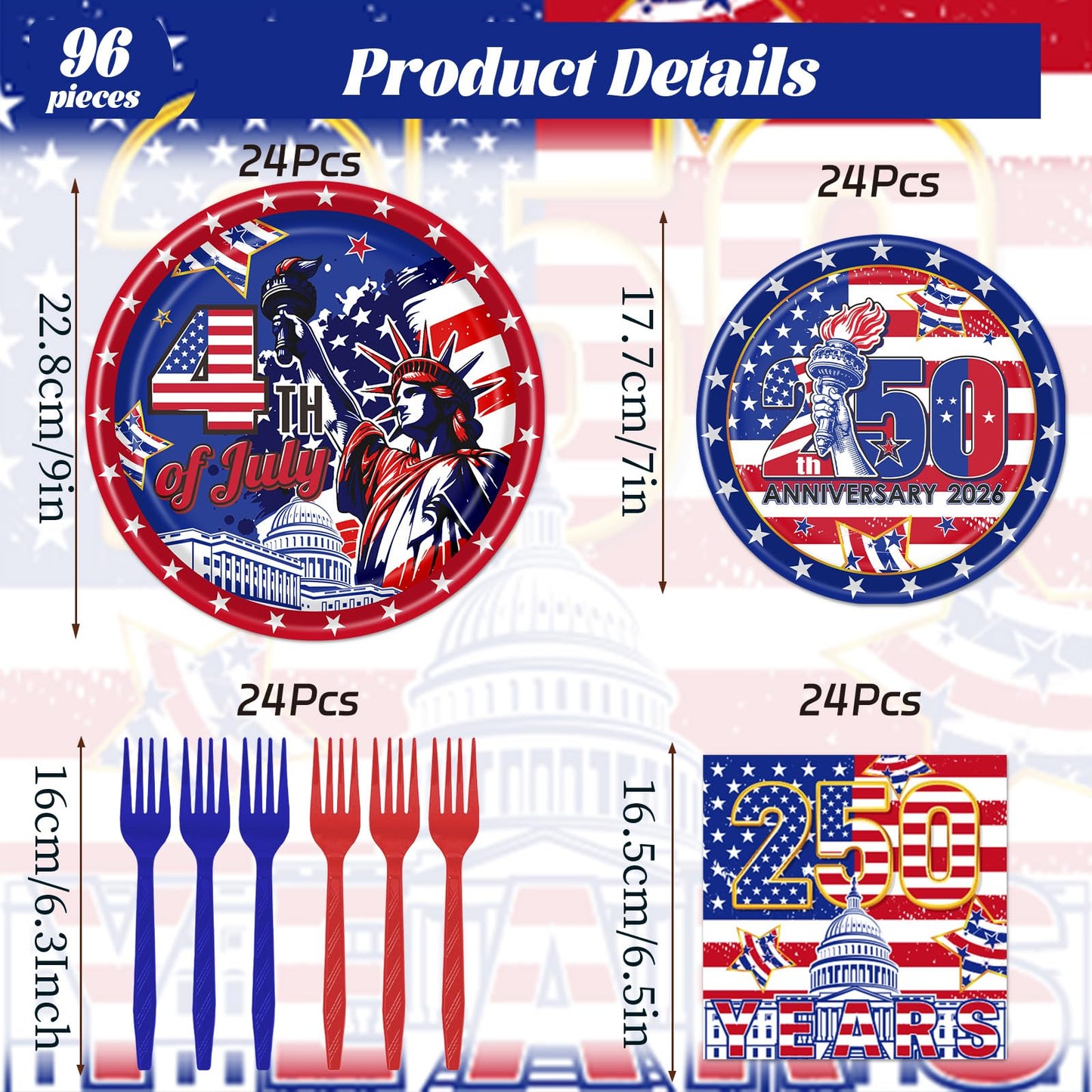 Gameza July Christmas Party Decorations Tableware, 96PCS There's Some Hohoho's in July Disposable Paper Plates and Napkins Decoration, Summer Xmas Beach Forks Decor Supplies Serves 24 BST220
