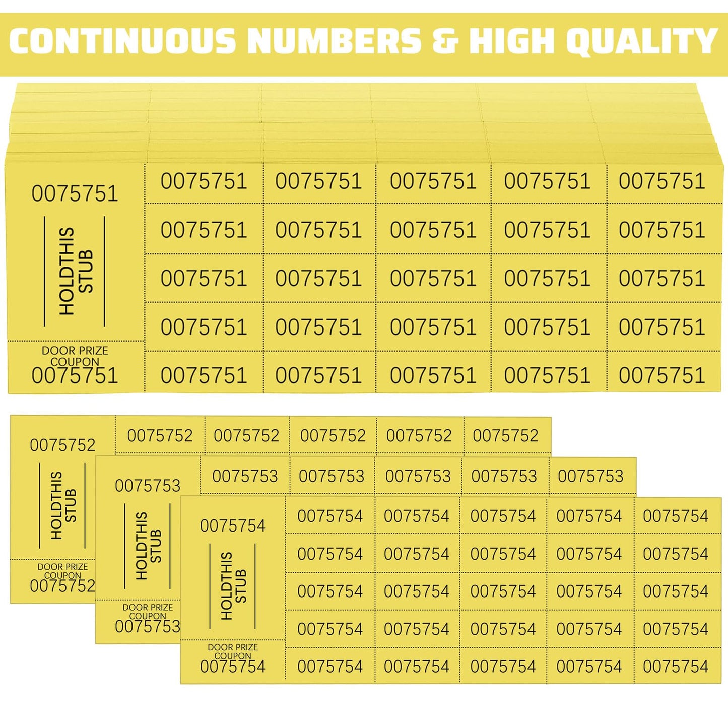 Kosiz 504 Sheets 25 Bid Raffle Ticket with Different Numbers Per Sheet Chinese Auction Tickets for Events Church Basket Auction Silent (Light Green)