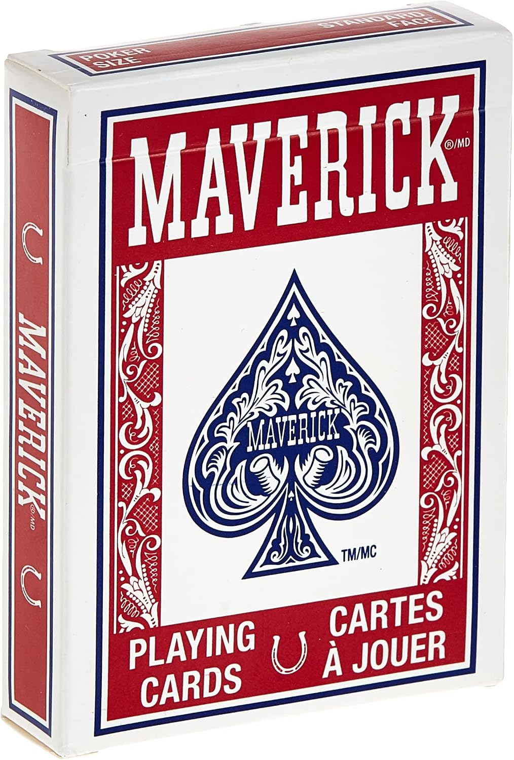 Maverick Poker Playing Cards feature regular index numbers Each Maverick Poker Deck measures 2.5 x 3.5 inches WN420