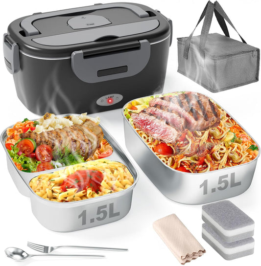 Geveniss 2 in 1 Electric Lunch Box for Men, Women & Adults 79