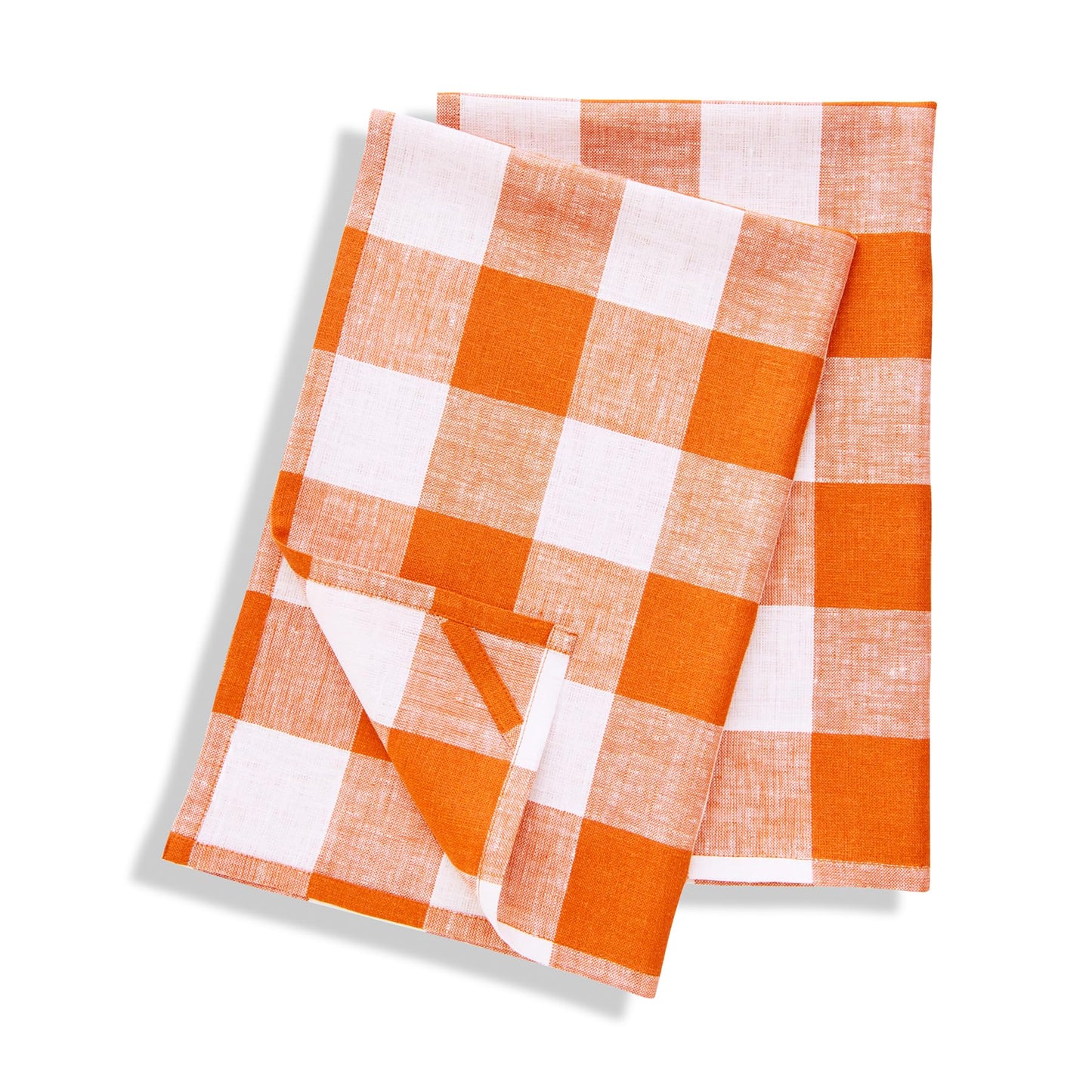 Solino Home 100% Linen Tea Towels Blue Bell Check, 16.5 x 26.5 in, Set of 2 | Buffalo Check Tea Towels absorbent and quick drying; buffalo checkered weave, mitered corners; Pure Linen; OEKO-TEX Certified BST326SOLH