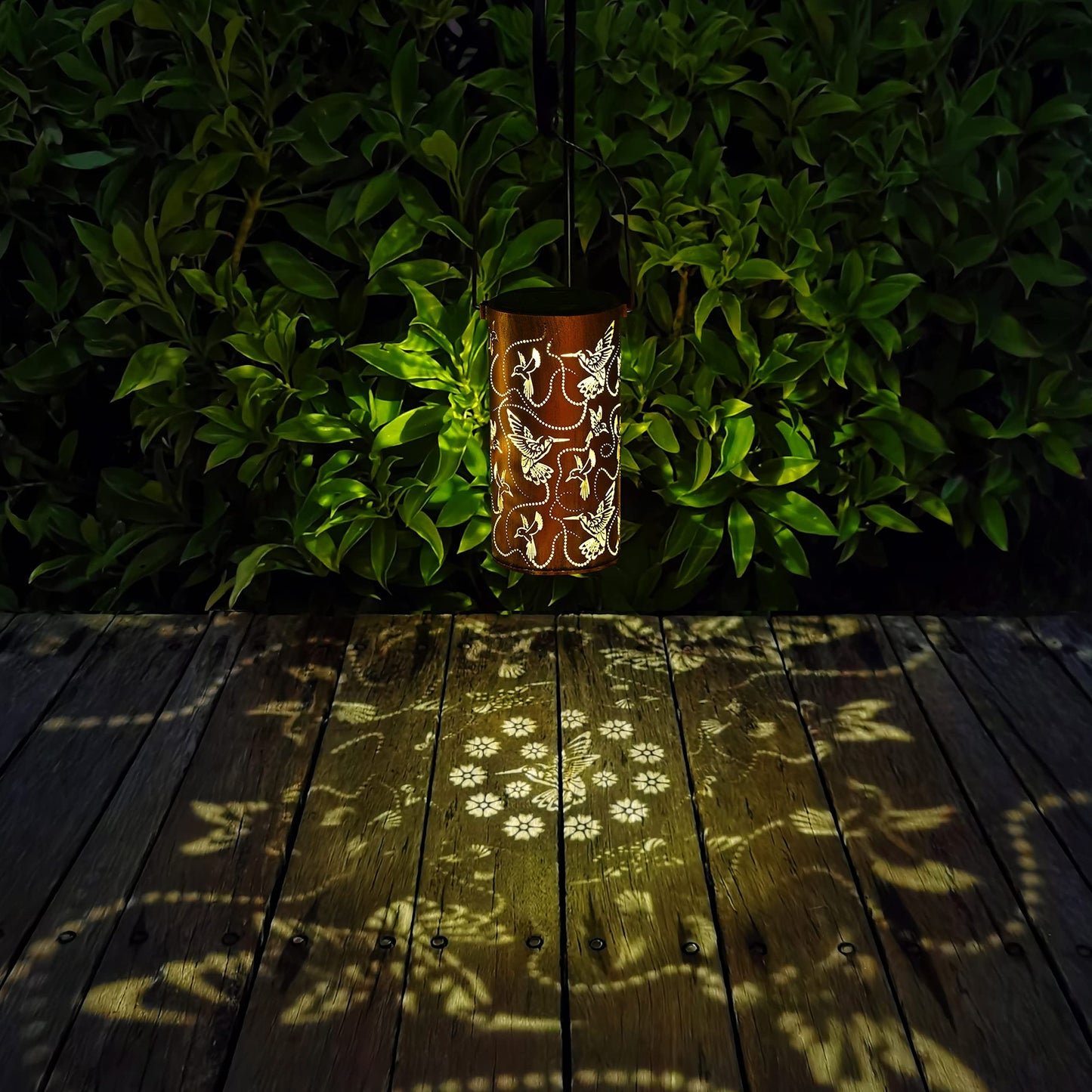 Solar Lanterns Outdoor Waterproof Butterfly Garden Decor Birthday Gifts for Women Mom Grandma, Hanging Solar Lights Metal Lantern Decoration Outside for Yard, Patio, Backyard, Porch