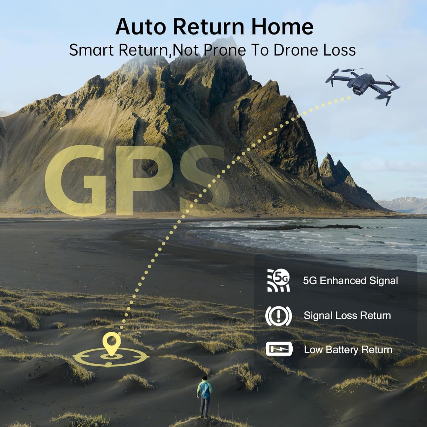 CHUBORY X10 PRO GPS Drone with Camera 4K UHD for Adults 79