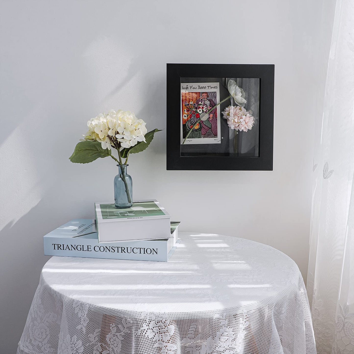 Golden State Art 11x14 Shadow Box Frame Display Case - 2 inch Depth Great for Collages, Collections, Mementos, 6 Pins Included (White, 1 Pack) BST326H