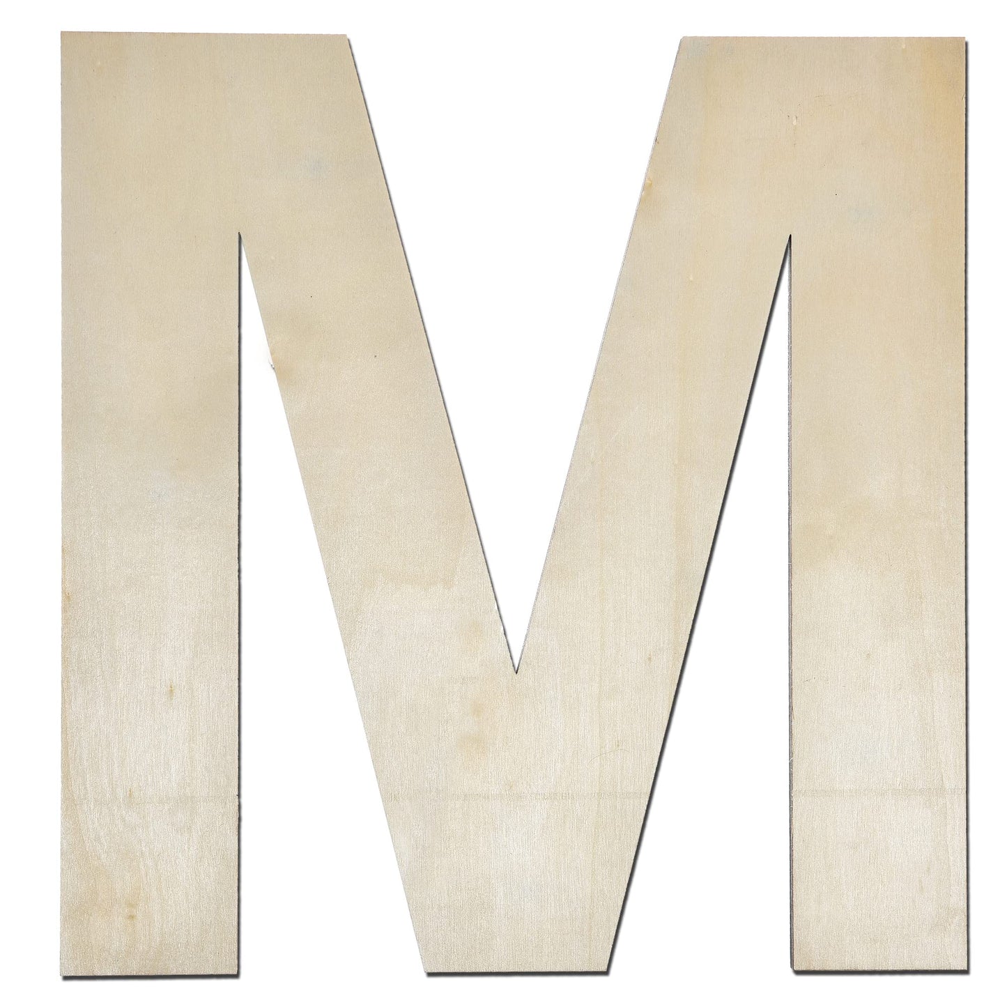 12 Inch Wooden Letter X, 1/4 Inch Thick Large Unfinished Wood Letter for Home Wall Decor, DIY Crafts BST220