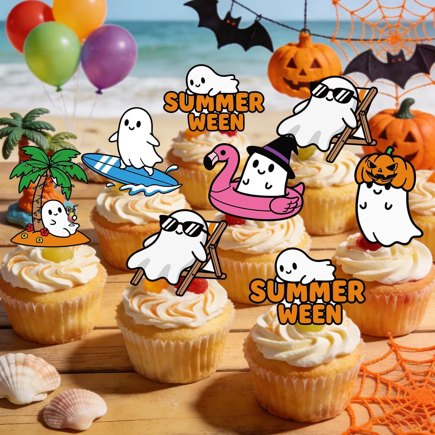 Baseball Birthday Party Decorotions - 24 PCS Ice Cream Drip Baseball Theme Cupcake Toppers, Boys Girls Sports Birthday Party Decorotions Supplies BST326L