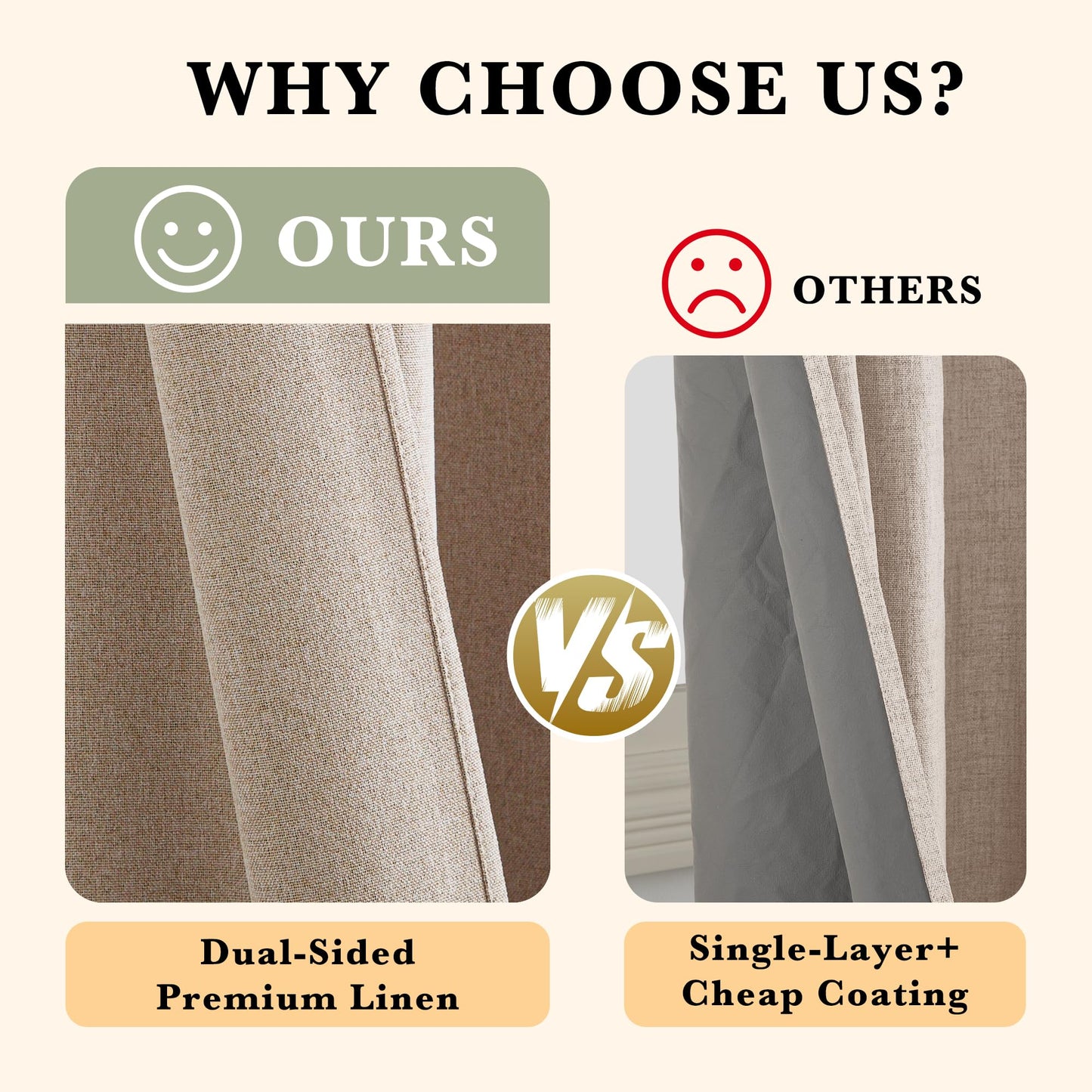 RYB HOME 100% Blackout Curtain for Sliding Glass Doors, Extra Wide Thermal Insulated Privacy Linen Curtains for Bedroom/Patio Door/Living Room/Open Closet, Room Divider, Black, W100xL108, 1 Panel BST220