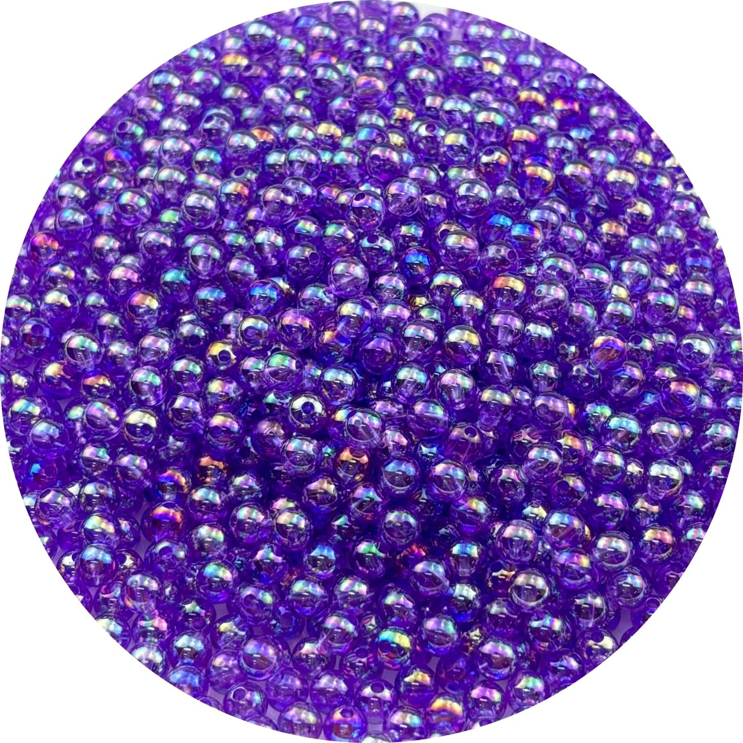 2000pcs 4mm Acrylic Round Beads AB Colors Acrylic Beads Round Spacer Beads with Hole for DIY Bracelet Necklace Jewelry Making Supplies Handmade Craft(Green AB) BST220