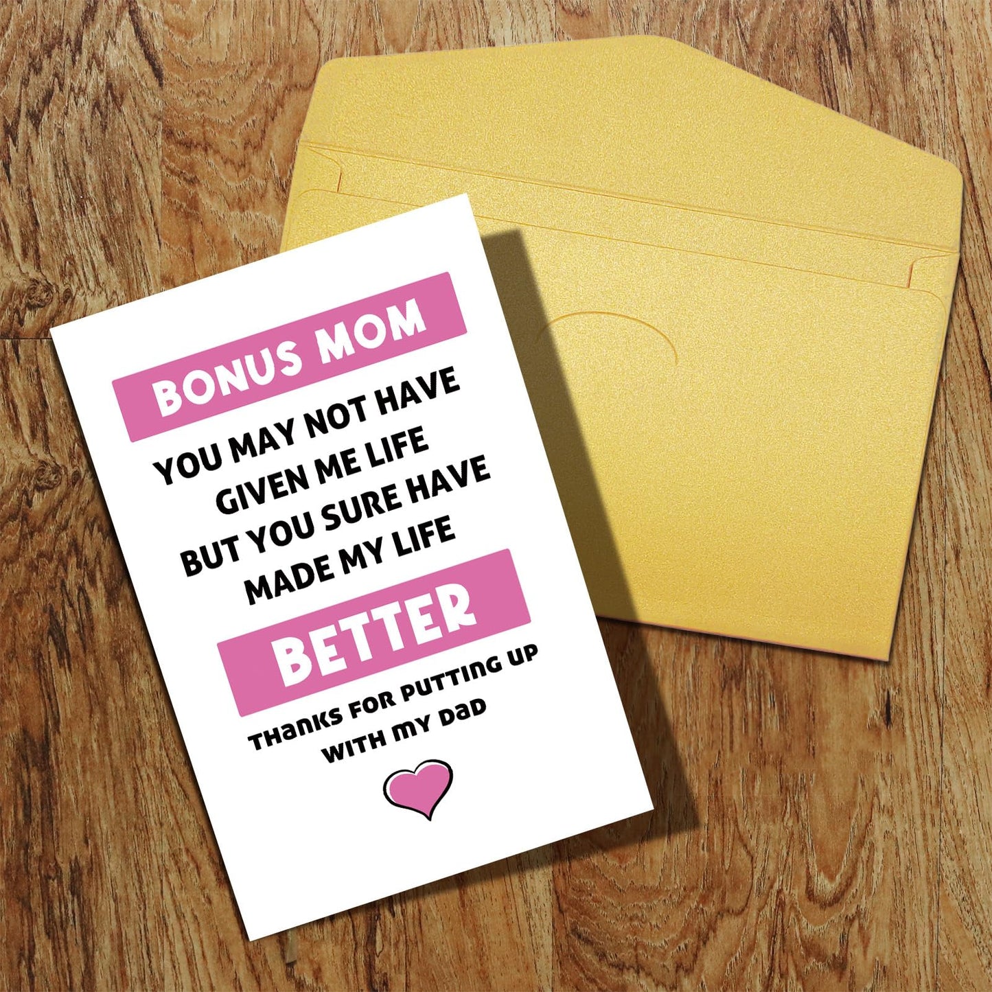 Qiliji Mother's Day Card for Wife, Wife Mothers Day Card from Husband, Happy Mother's Day Card to My Amazing Wife, It Means A Lot To Me How Much You Love Our Family And Take Care Of Us WN420