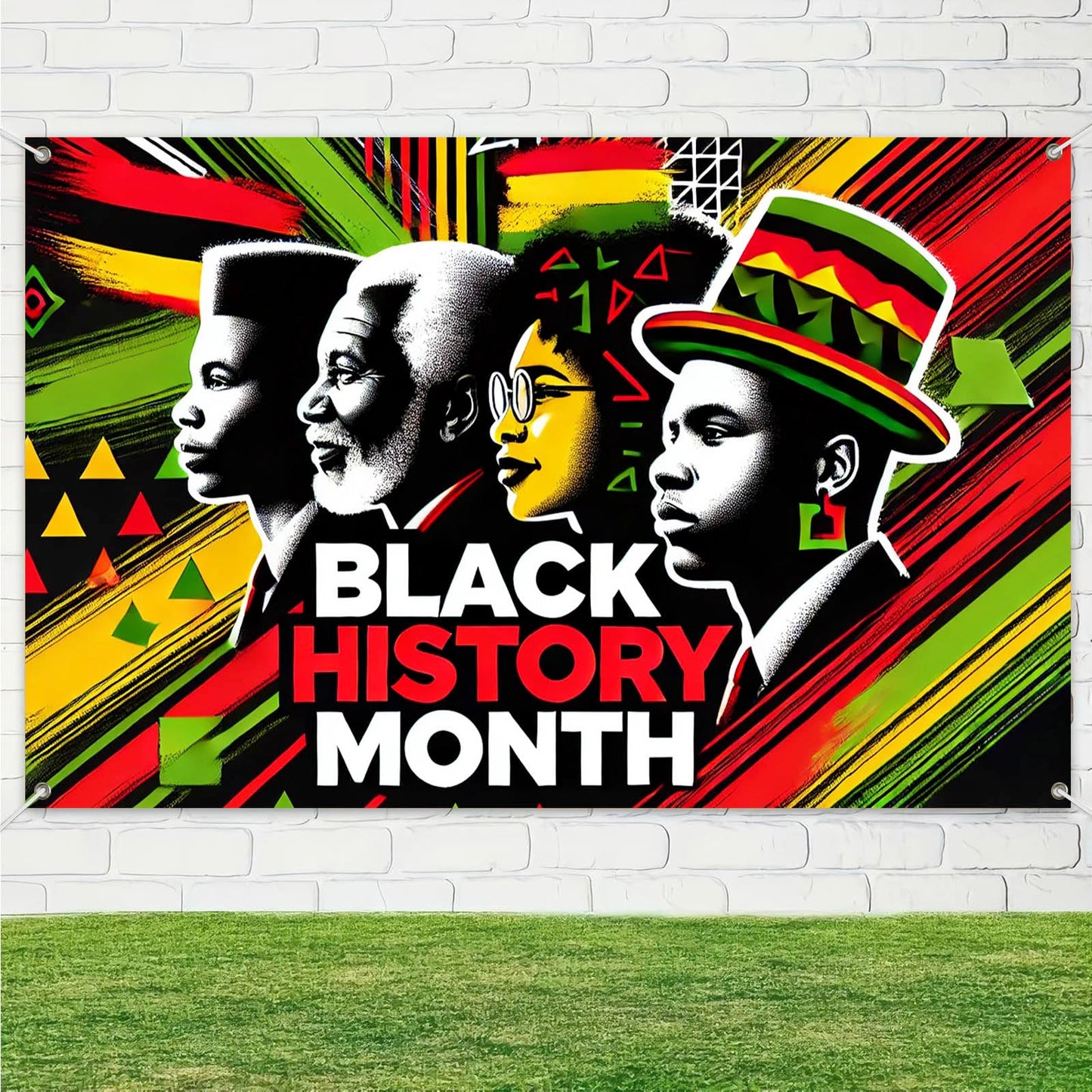 HOMETITUTE Black History Banner African Culture Power Decorations 71 x 43 Inch BST326H