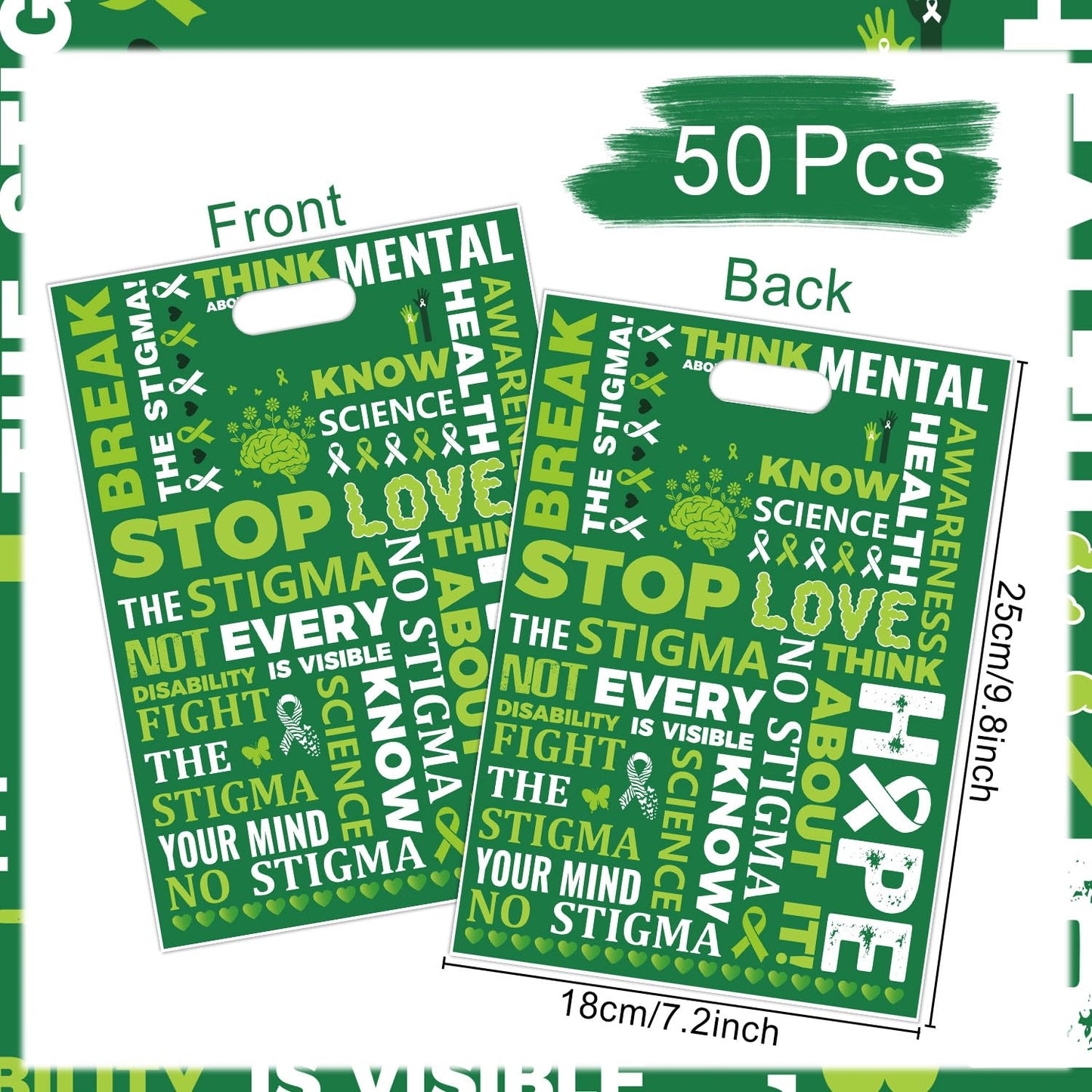 Falueqg Frog Party Favor Bags - 50 Pcs Green Frog Goodie Candy Gift Bags Summer Animal Theme Party Supplies for Birthday Baby Shower Decorations BST326H