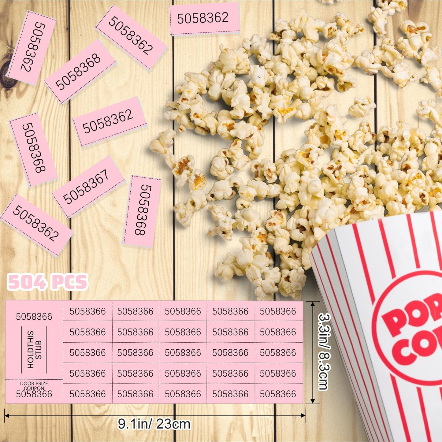 Kosiz 504 Sheets 25 Bid Raffle Ticket with Different Numbers Per Sheet Chinese Auction Tickets for Events Church Basket Auction Silent (Light Green)