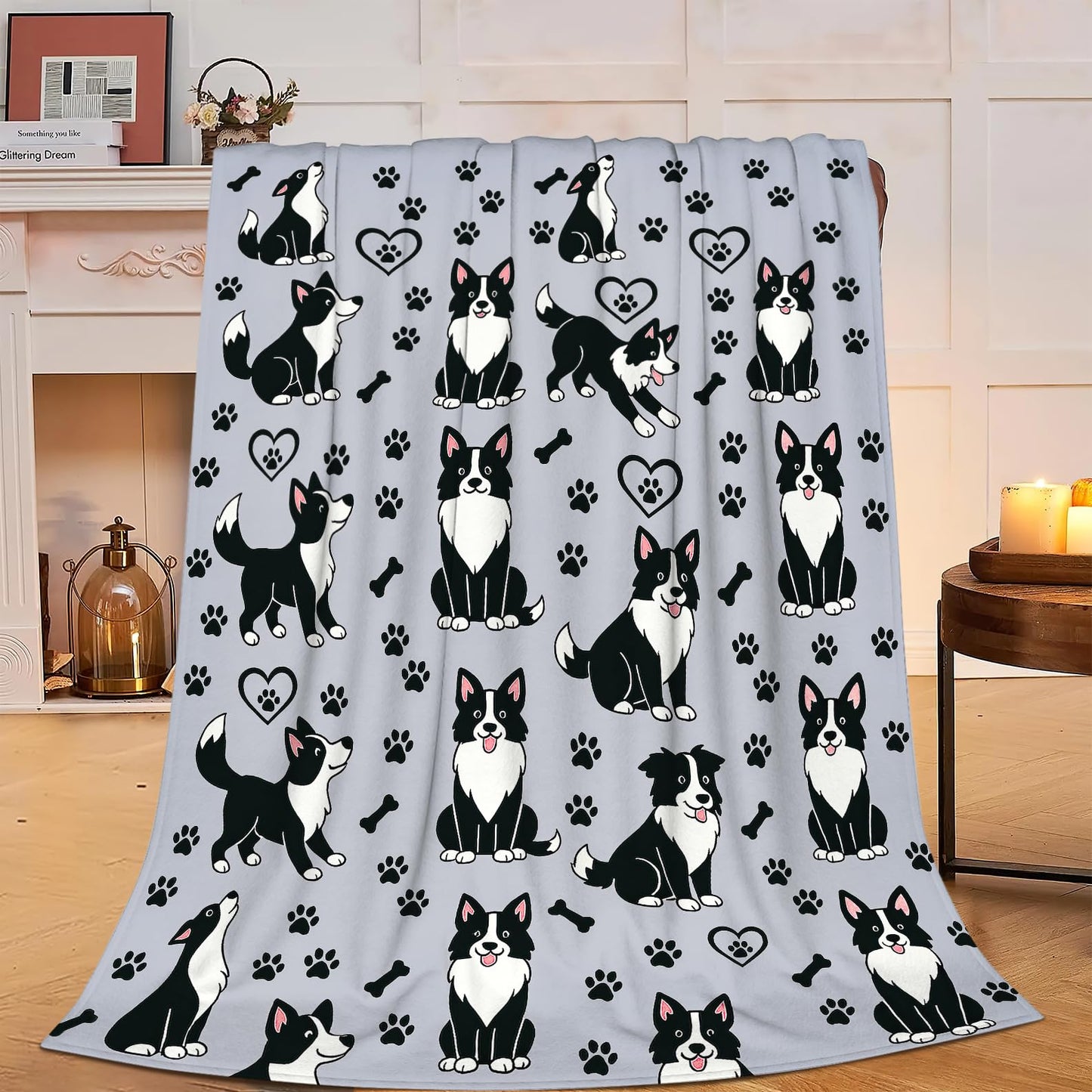 Soccer Blanket Super Soft Warm Fluffy Fleece Flannel Ball Sports Throw Blanket Cozy Fuzzy Plush Stuff Bedding Blankets Gifts for Teens Boys Kids Women Girls Adults 50"X40" BST326H