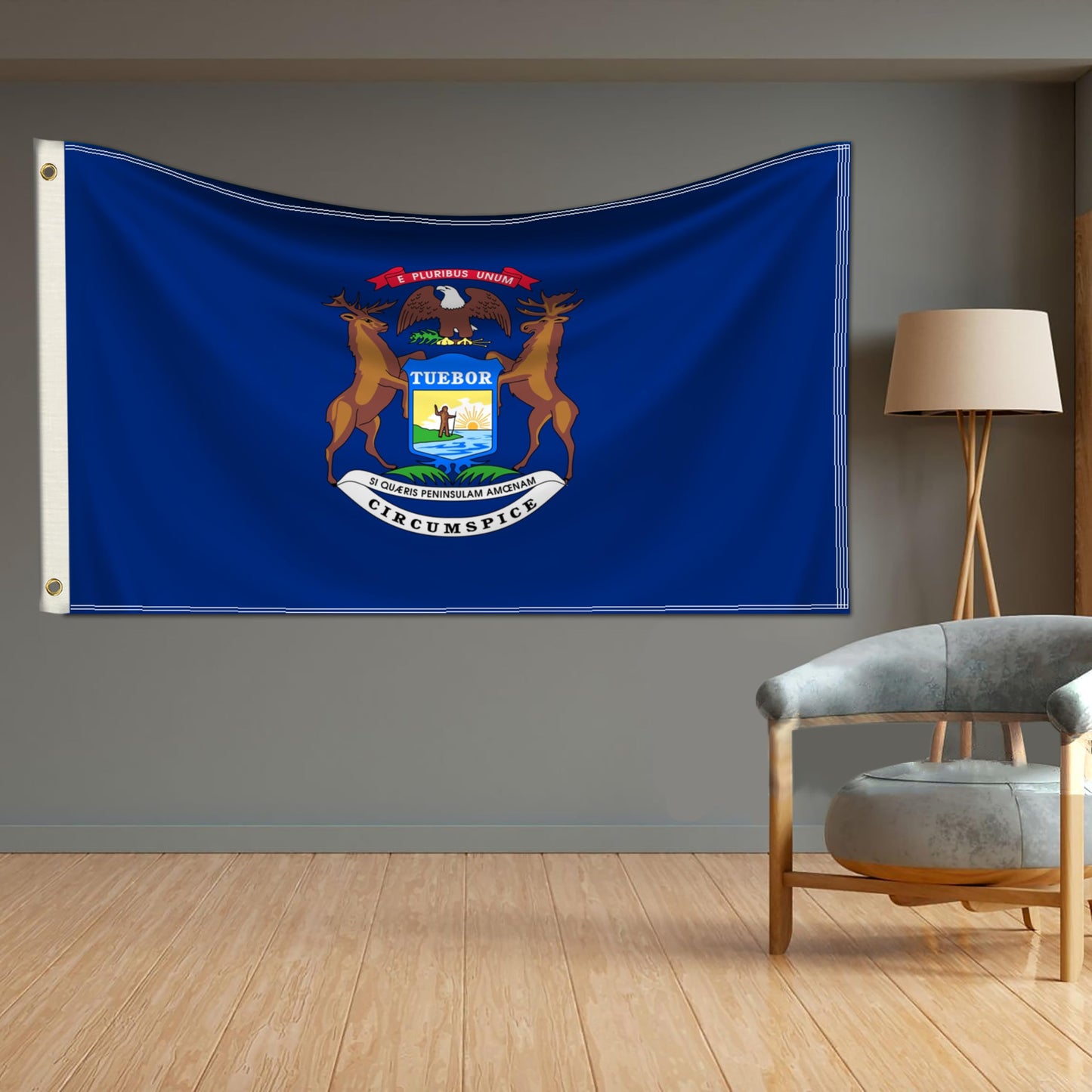 Arizona State Flag 3x5 - Embroidered Design AZ Flag, Heavy Duty Polyester with Brass Grommets for Outdoor WN420