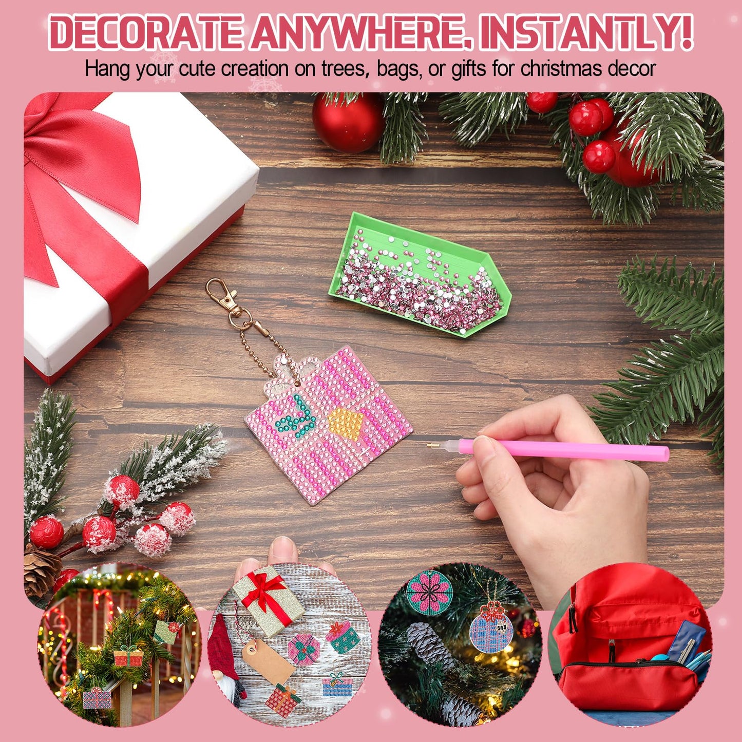 Huquary 24 Sets Cinco De Mayo Diamond Arts Keychains Mexican Fiesta Diamond Art Ornaments 5D DIY Crystal Rhinestone Crafts Kits Sombrero Taco Cactus Craft for Cinco De Mayo Mexican Holiday Gifts WN420