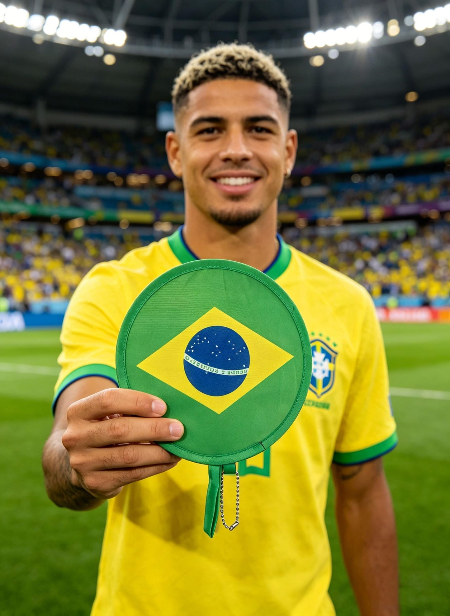 2026 World Cup Canada Flag Folding Hand Fans 3 PCS, 8.2" Fabric Round Foldable Fans with Matching Storage Pouches, Portable Hanging Fans for Game Day and Party Canada BST220