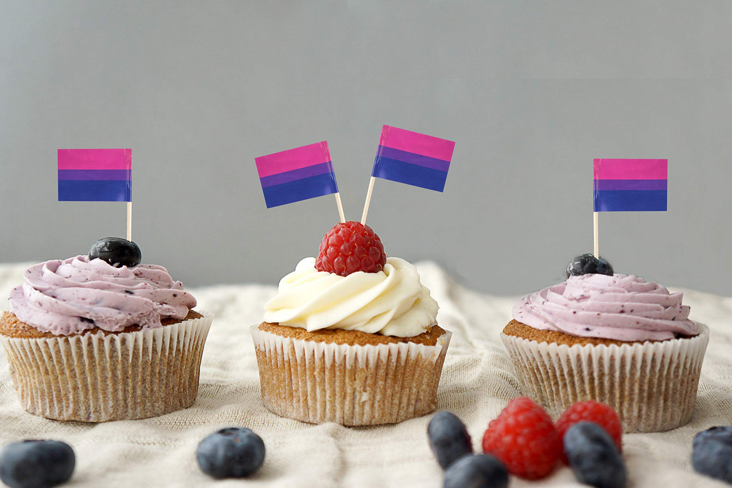 JBCD Rainbow Gay Pride Toothpick Flag Mini Small LGBT Cupcake Topper Flags, 100 pcs BST220