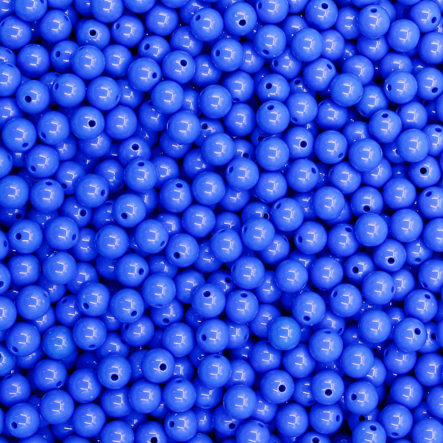 600 Pieces Black Beads for Jewelry Making, Bulk 6mm Colorful Acrylic Beads, Acrylic Round Loose Ball Beads with 1.5mm Hole for Bracelets Necklaces Earring Making Supplies BST220