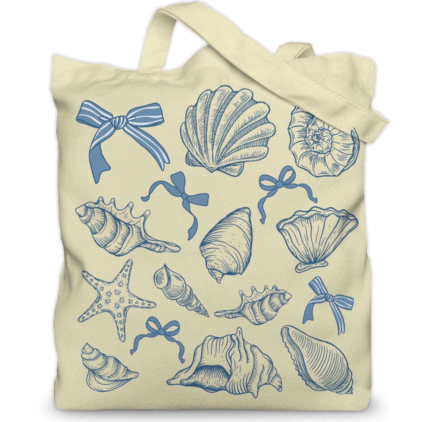 Aesthetic Canvas Tote Bag for Women with Inner Pocket – Cotton Cloth Totes Bag with Pattern BST326H