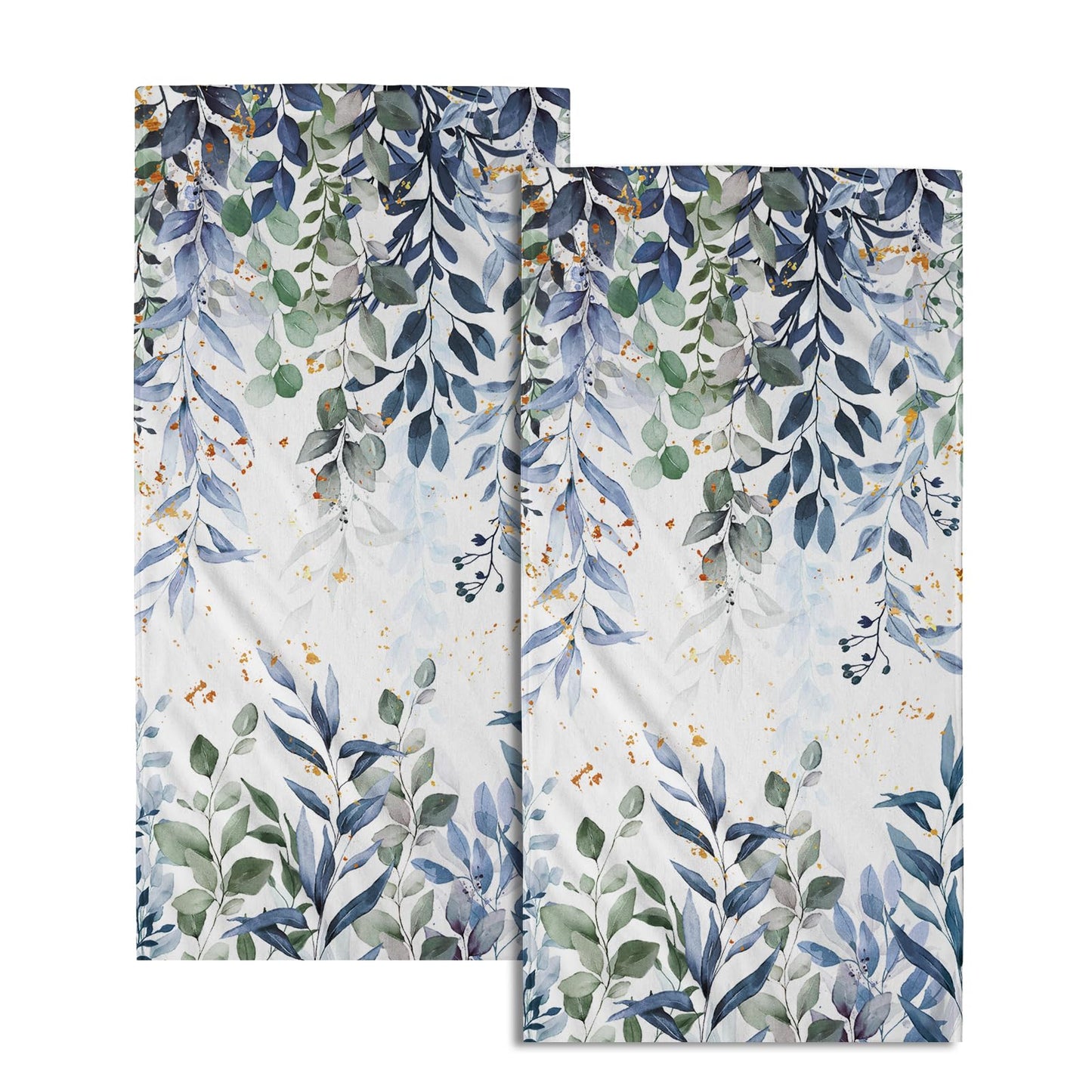 Imiss Coral Starfish Hand Towels for Bathroom，Nautical Coastal Seashell Guest Towels 14.4 x 28.3 Inch Set of 2 Soft Small Bath Towel Kitchen Dish Towels for Home Hotel Gym Spa BST220
