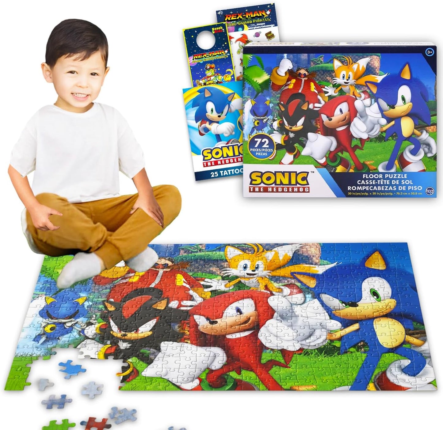 Sonic The HedgeHog Floor Puzzle for Kids Set 65