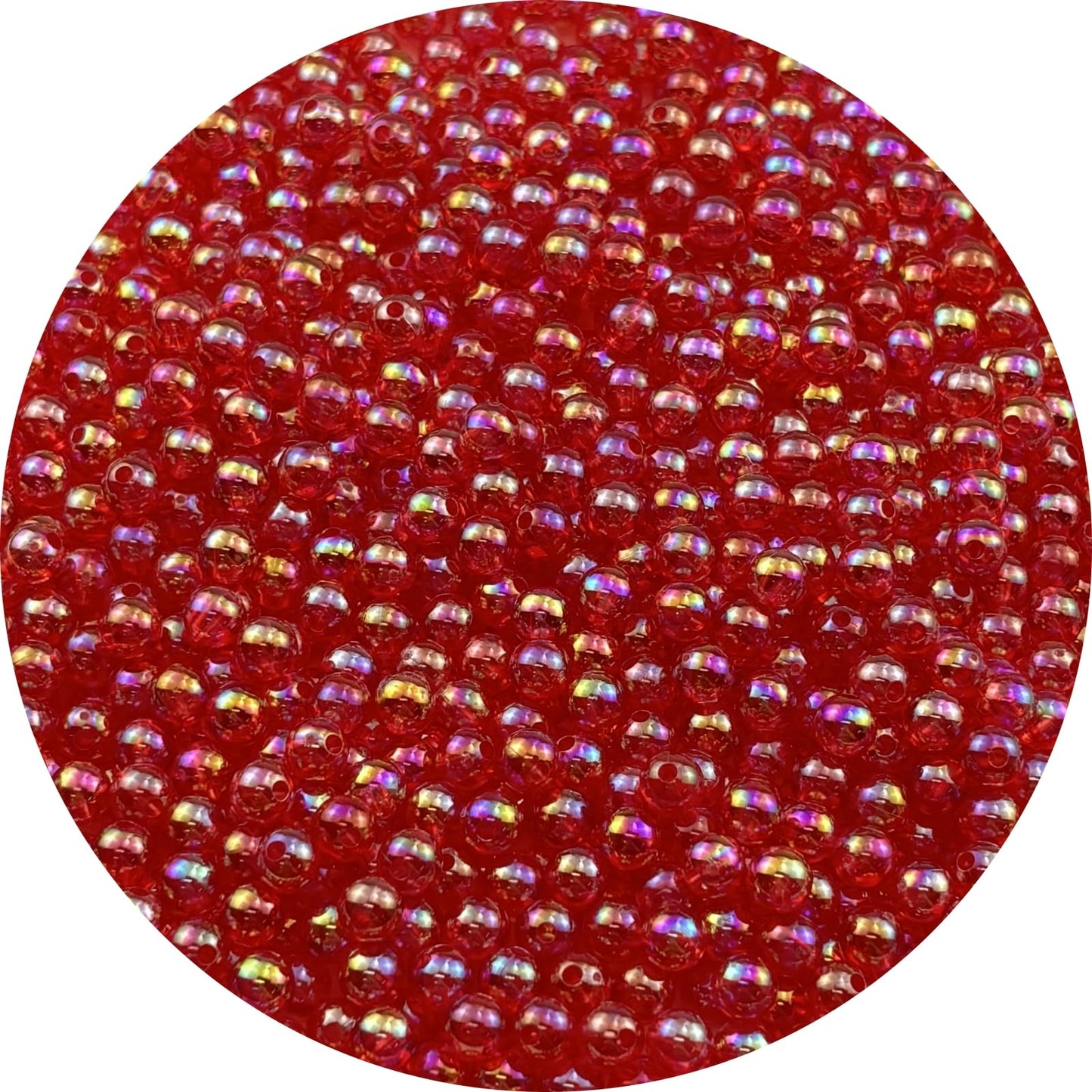 2000pcs 4mm Acrylic Round Beads AB Colors Acrylic Beads Round Spacer Beads with Hole for DIY Bracelet Necklace Jewelry Making Supplies Handmade Craft(Green AB) BST220