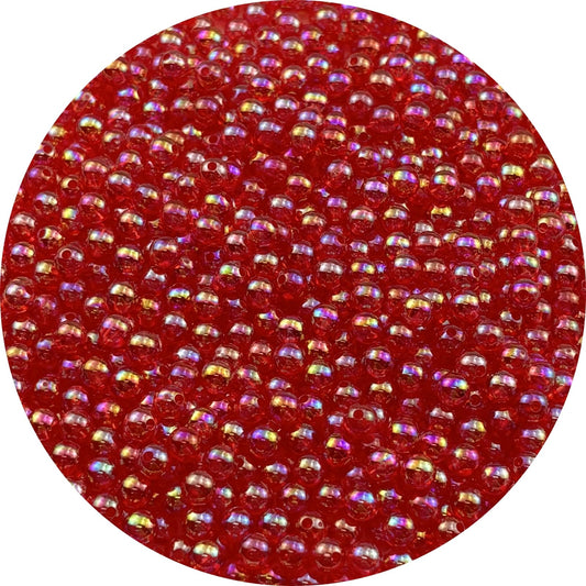 2000pcs 4mm Acrylic Round Beads AB Colors Acrylic Beads Round Spacer Beads with Hole for DIY Bracelet Necklace Jewelry Making Supplies Handmade Craft(Green AB) BST220