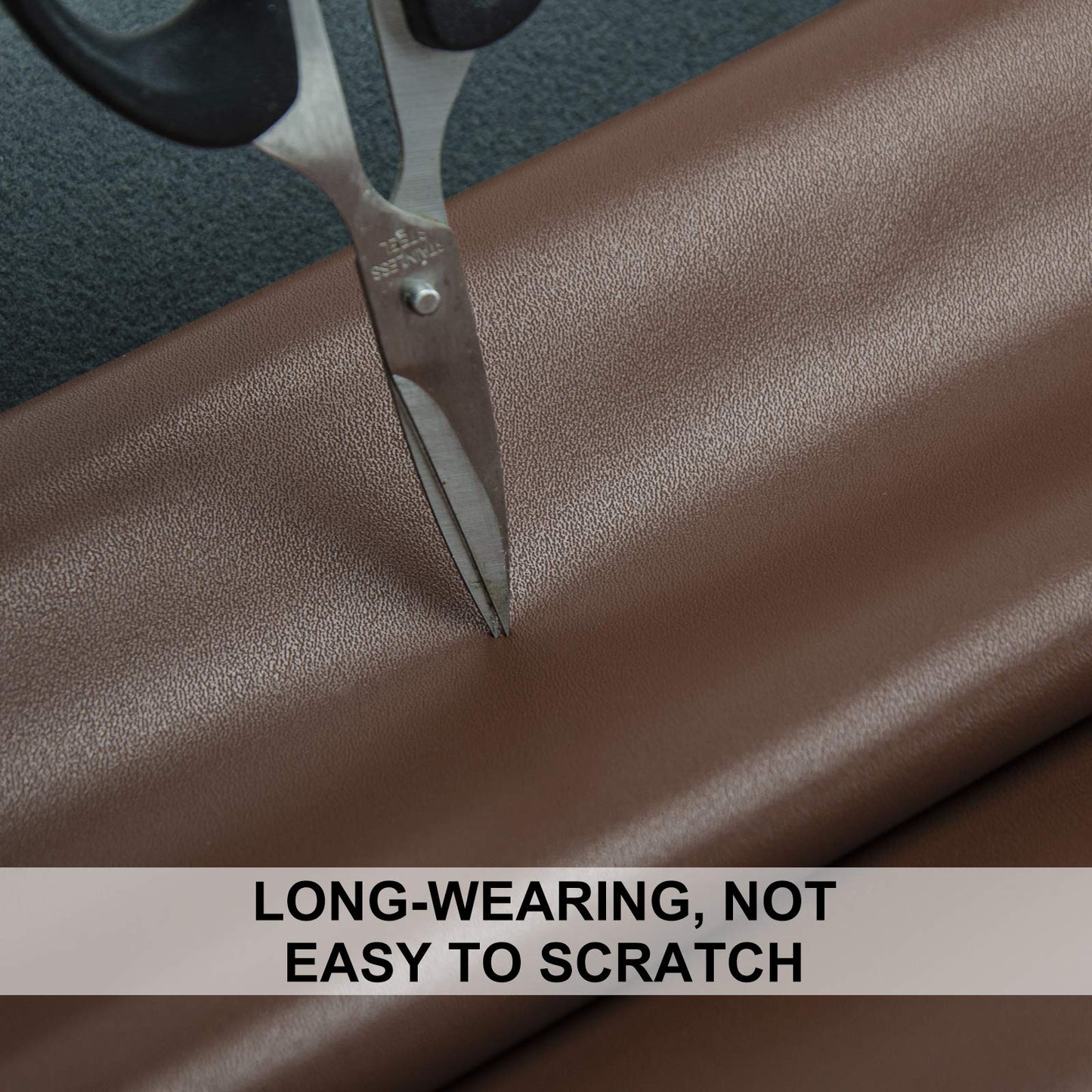 PU Fabric Material 1 Yard 54" x 36" Faux Synthetic Leather Sheets 1.2mm Thick Perfect for Upholstery, DIY Crafts, Hat Making, Hair Crafts Making, Sewing, Shoe Making (Gray) BST220