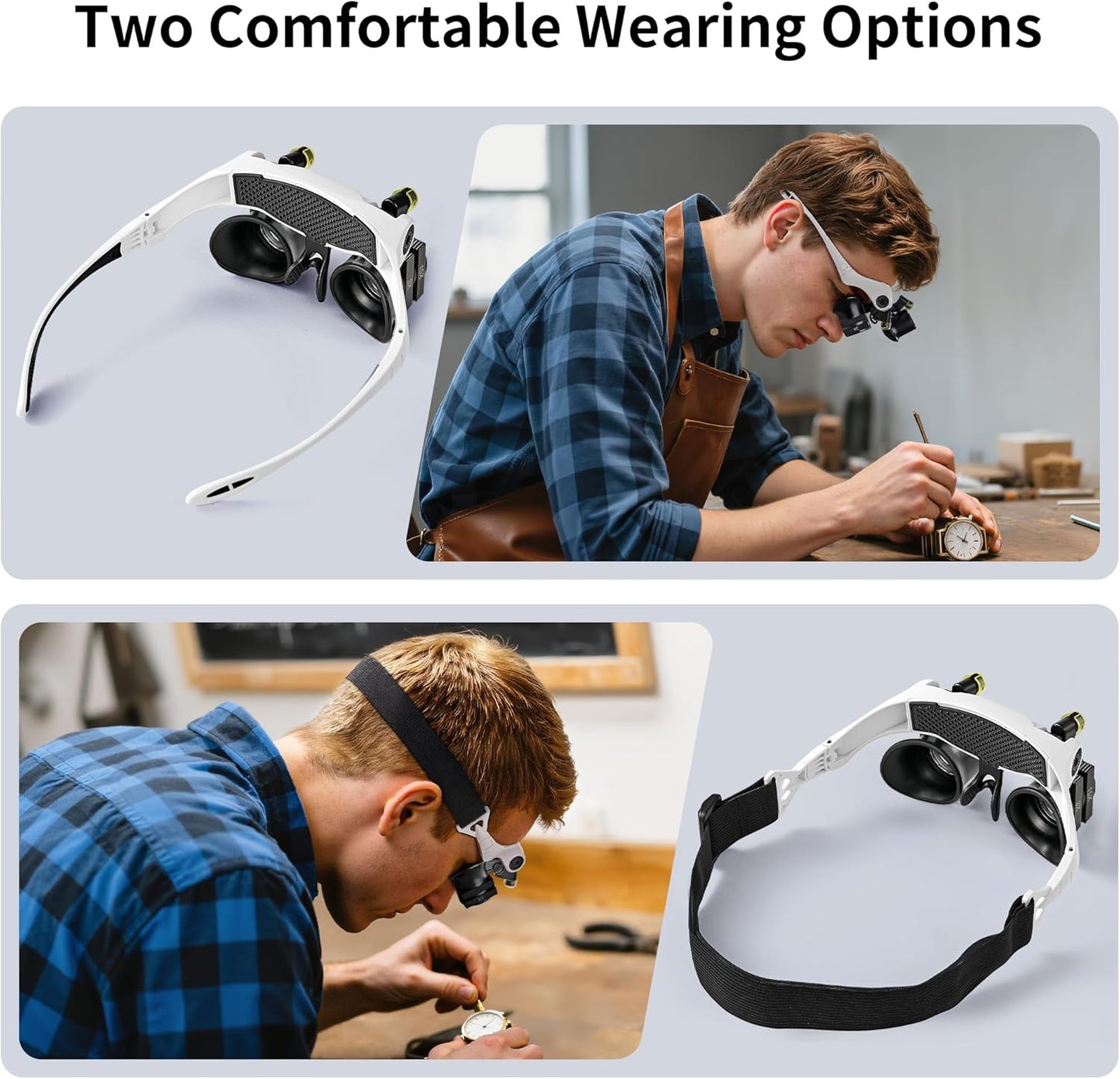 Glasses Watch Repair Magnifier With LED Lamps 74