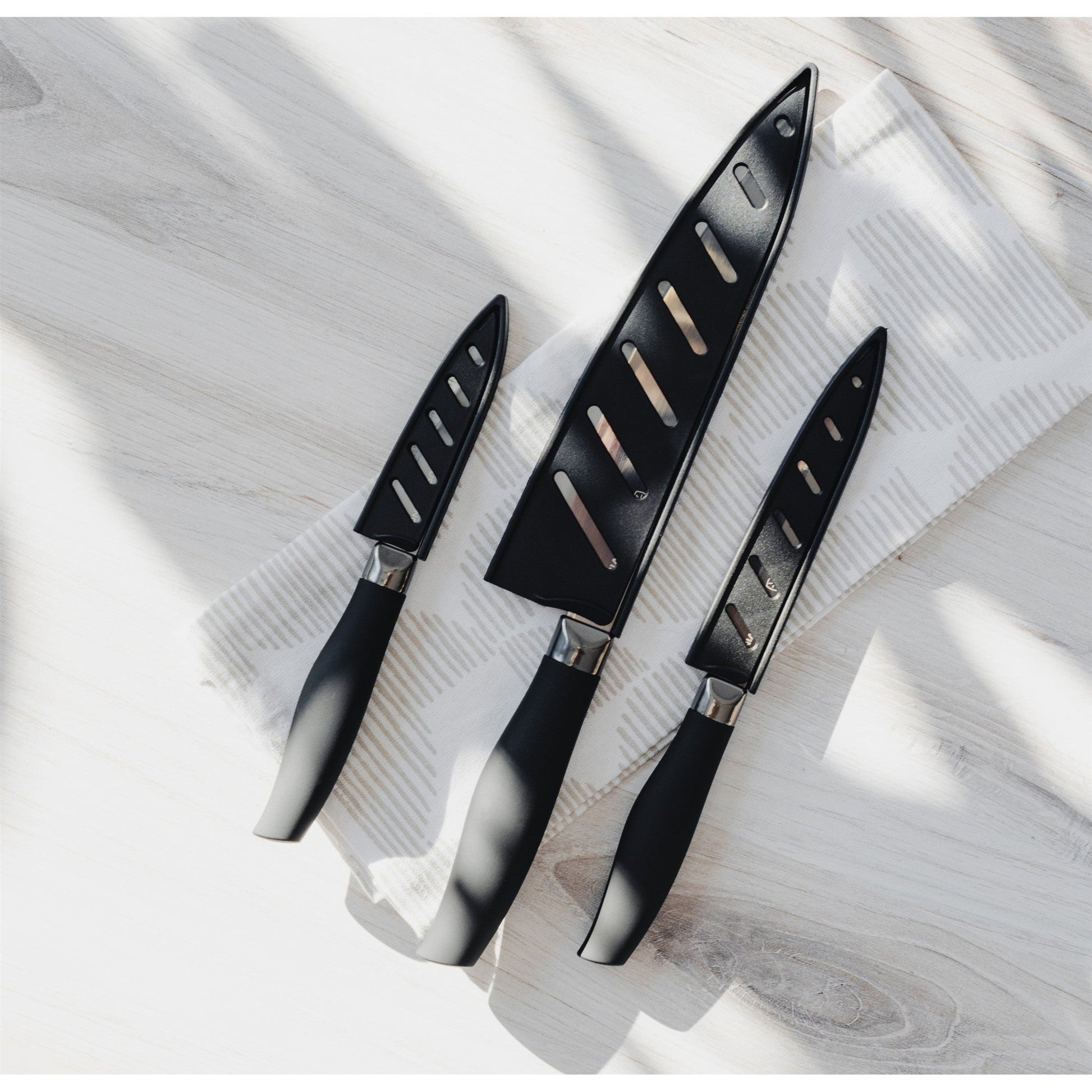 Titan 3-Piece Kitchen Knife Set - Black-4