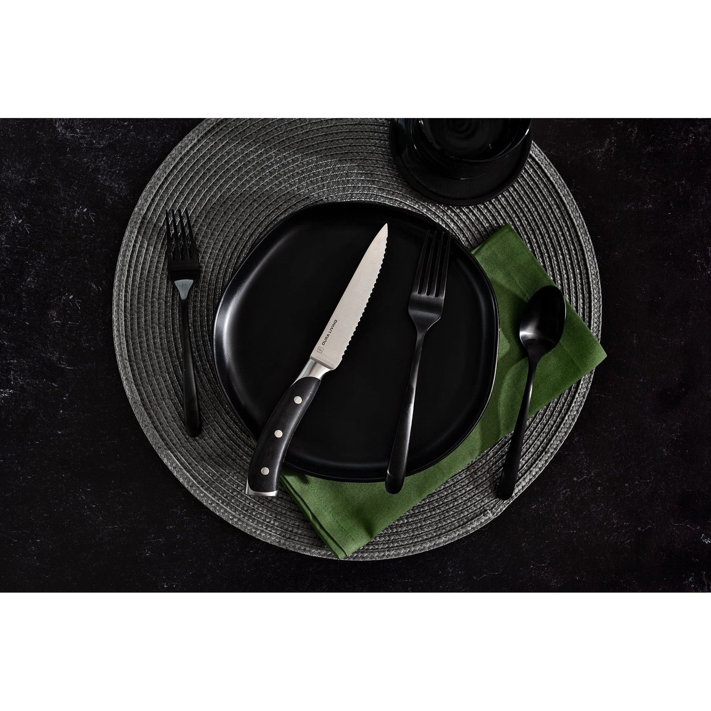 Elite Set of 4 Steak Knives - Black-2
