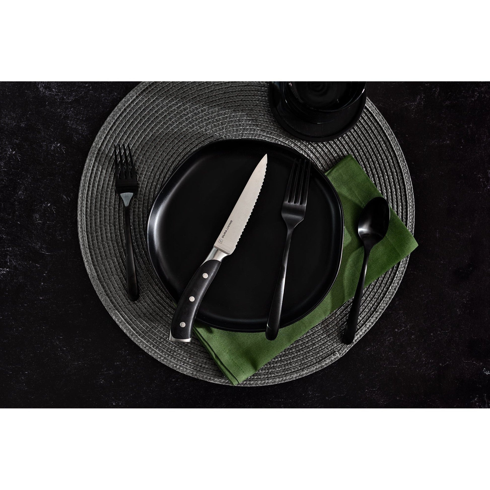 Elite Set of 4 Steak Knives - Black-2