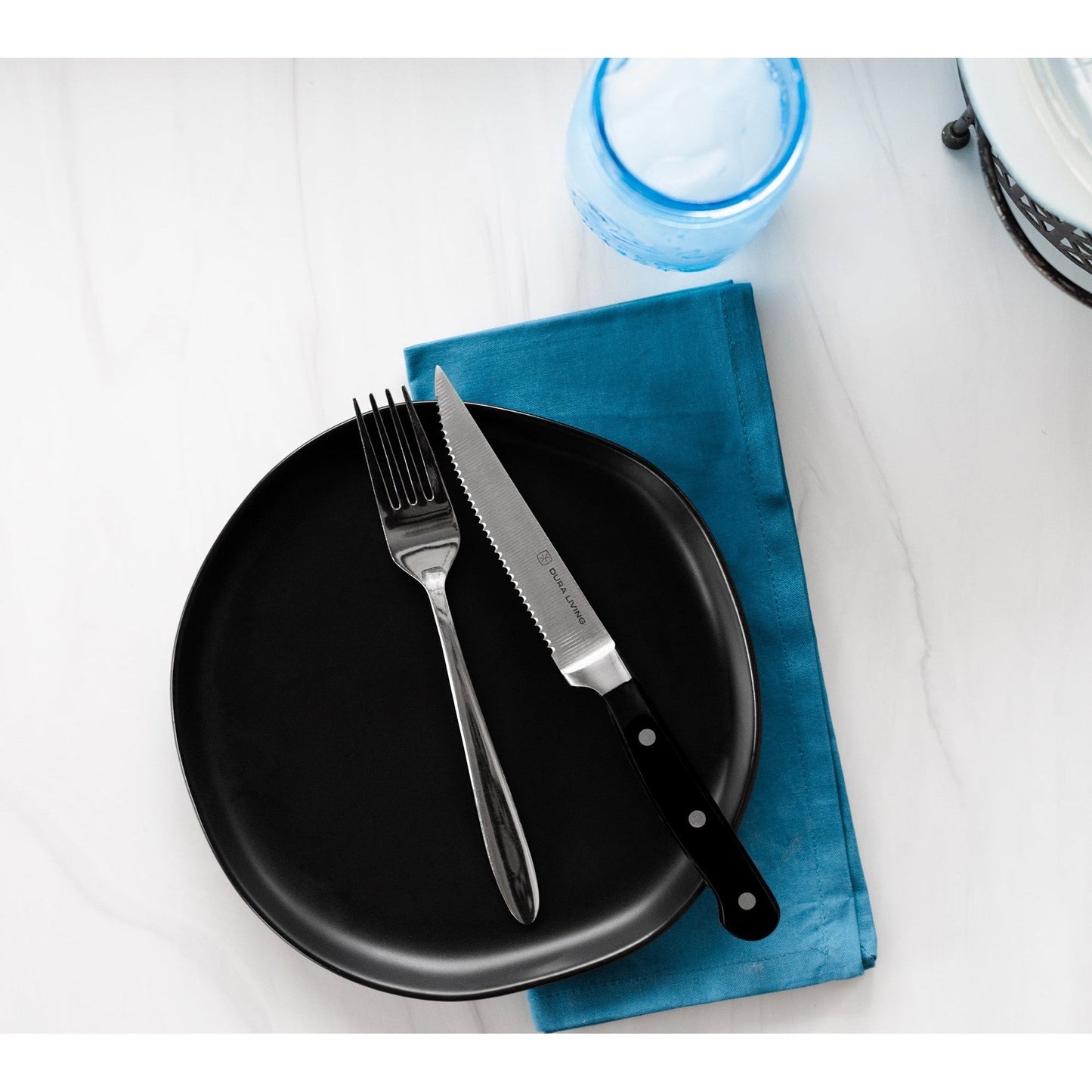 Superior Set of 8 Steak Knives - Black-1