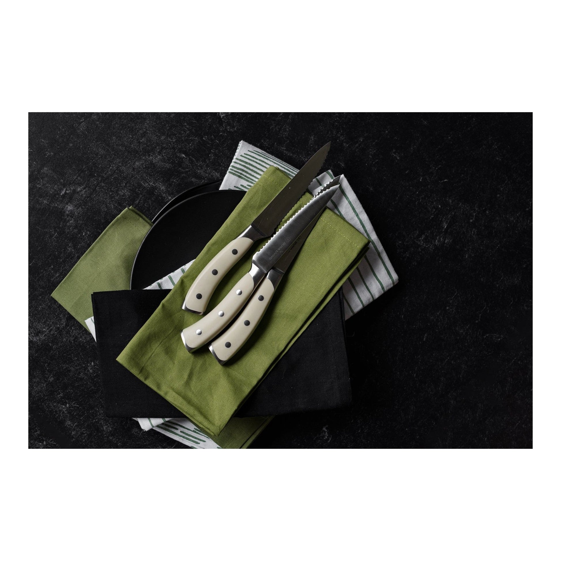 Elite Set of 4 Steak Knives - Cream-1