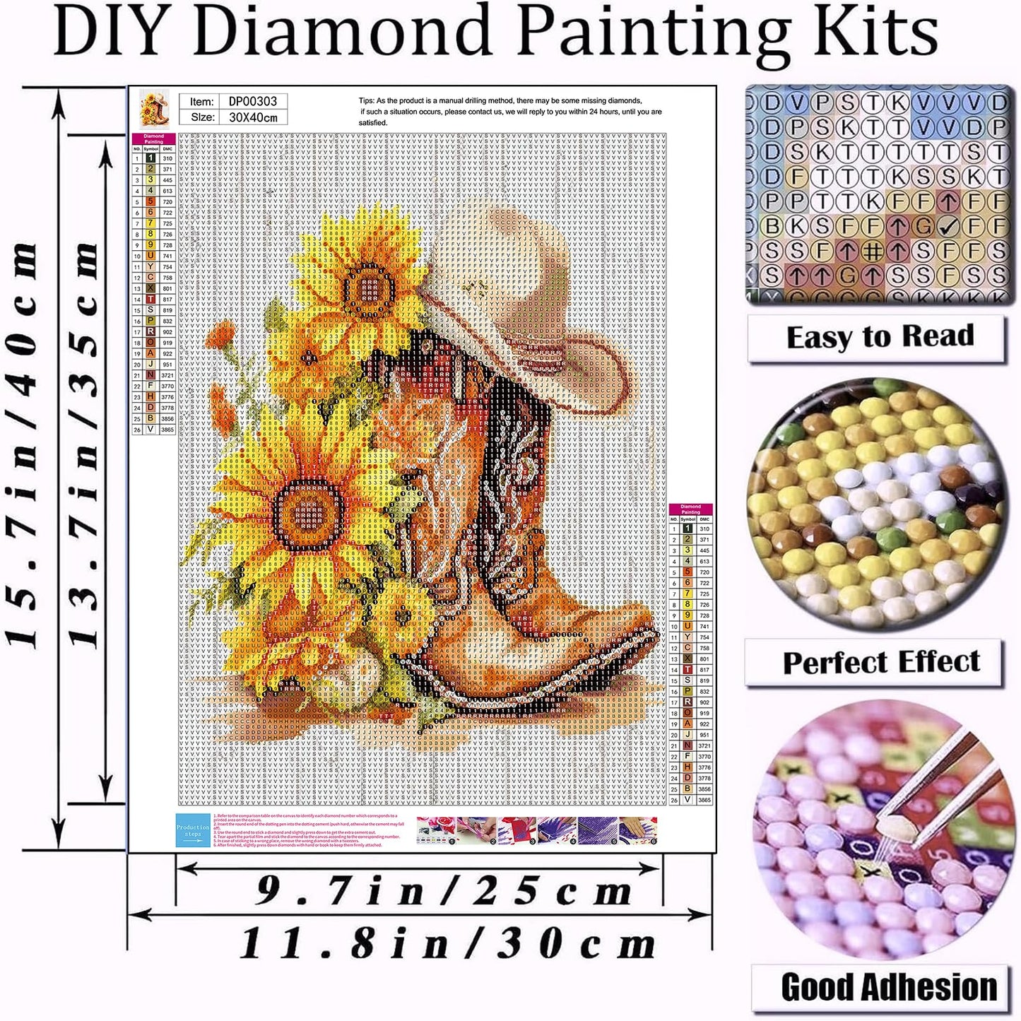 AIBOERL Cherry Diamond Art Kits for Adults,Cherry 5D Diamond Painting Kits for Adults Beginners,DIY Full Round Drill Diamond Dot Painting Gem Art Kits for Adult, Home Wall Decor 12x16Inch BST220