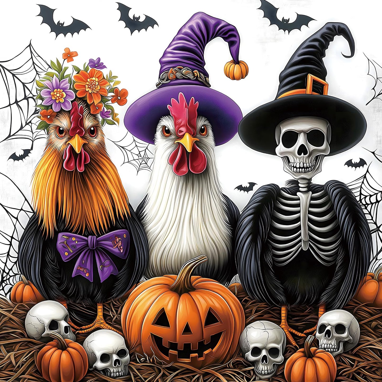 Halloween Puzzle 1000 Pieces for Adults Spooky Scarecrow Farm | Jigsaw Puzzles 1000 Pieces Autumn Horror Spooky with Pumpkin & Ghost Truck for Party Game Night, Dust-Free, 27.5"x19.7" WN420