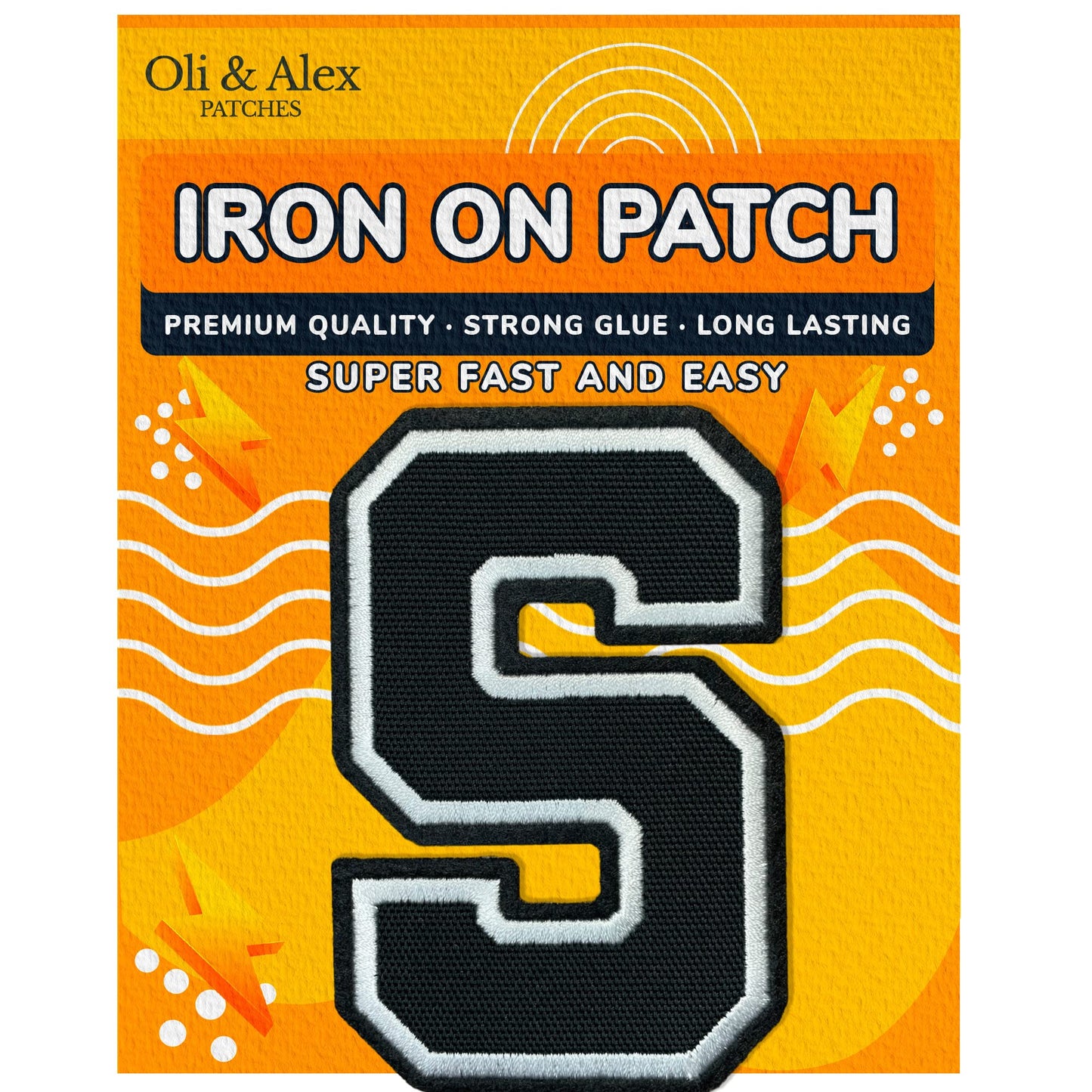 Iron On Letters Patches Premium Quality - Letter for Clothing - Varsity Patch Transfer for Clothes - Embroidered Letters Patches for Jersey Jackets - Sew on Appliques Red BST220