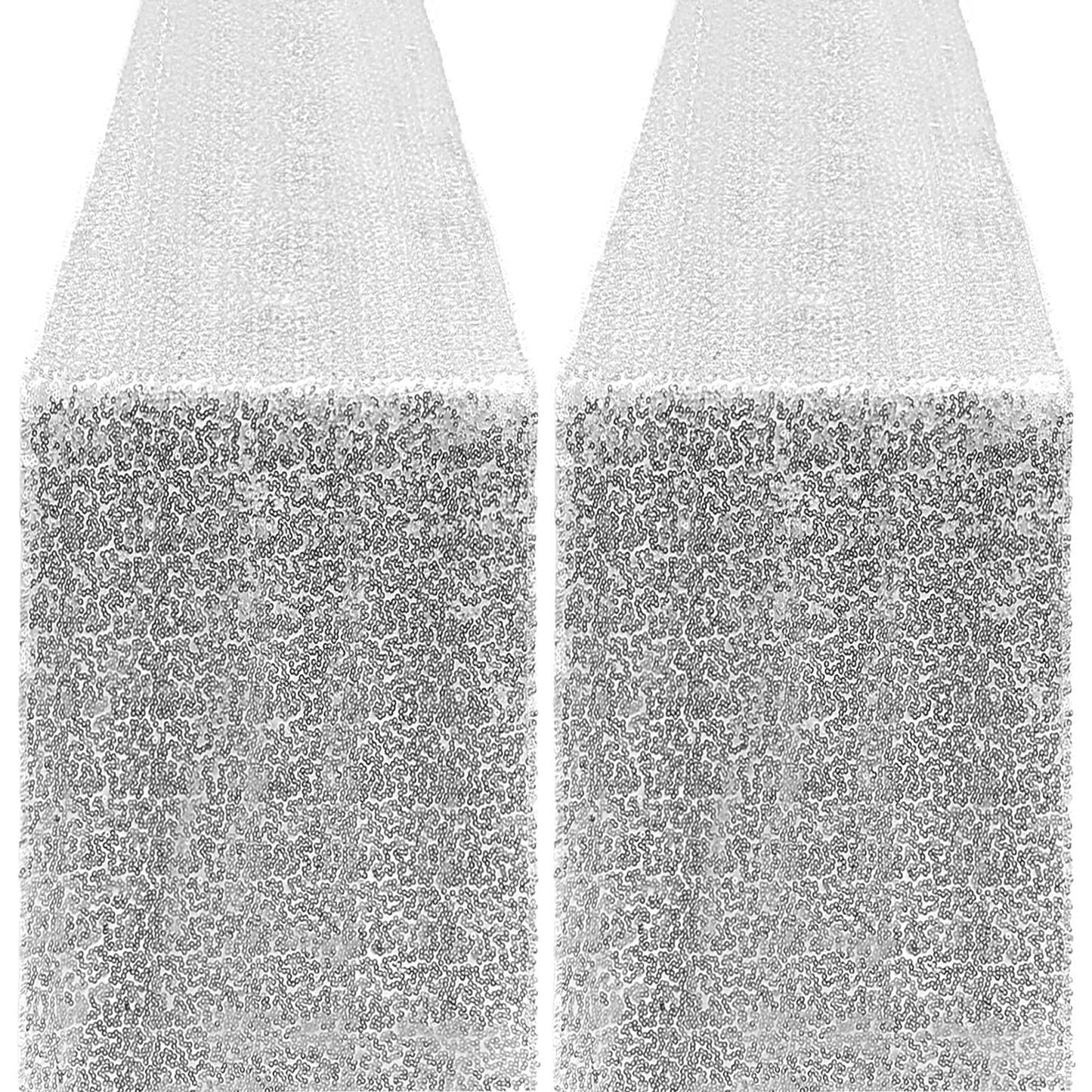10 Packs 12 x 72 inches Sequin Table Runner, Orange Glitter Table Runner for Birthday Party Supplies Wedding Engagement Baby Shower Holiday Celebration Event Decorations WN420