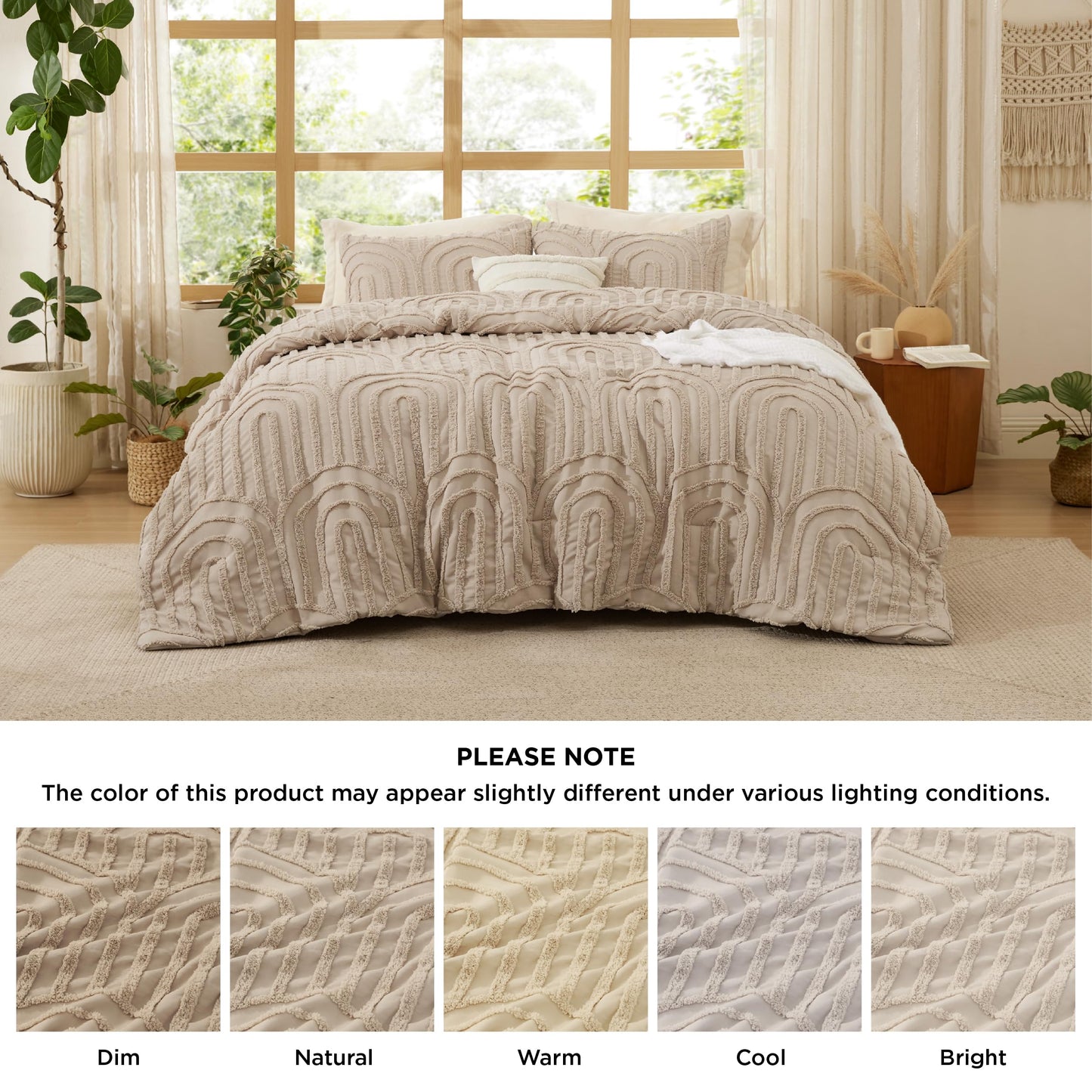 Bedsure Tufted Rose Pink King Comforter Set, GentleSoft™ 3 Pieces Bow Cute Bedding Pink Room Decor, Gifts for Girls Teens Women, All Seasons, 1 Bed Comforter, 2 Pillow Shams, 104x90 Inches DD1210