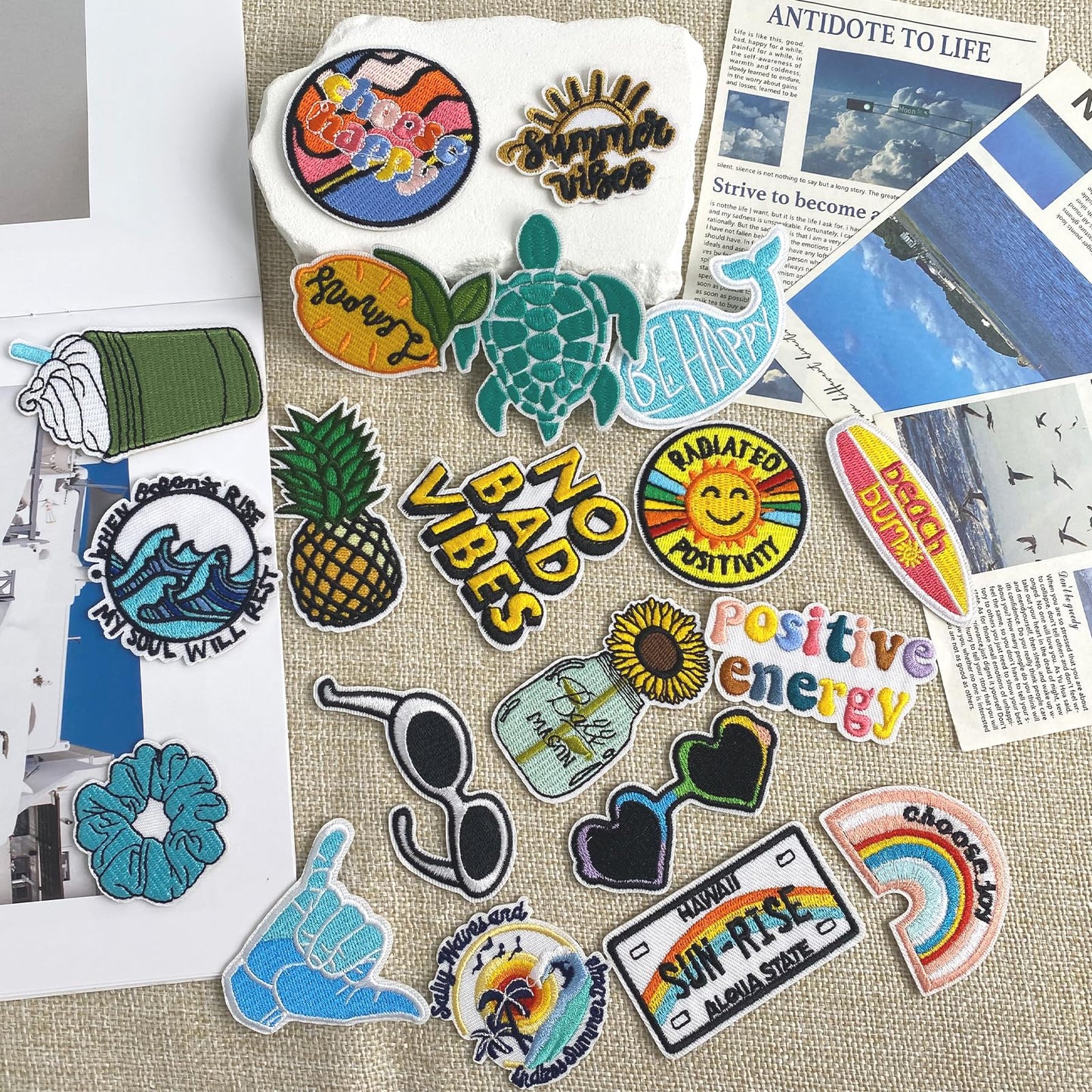 32Pcs Christmas Iron on Patches, Christmas sew on Patches for Clothing, Hats, Backpacks, Jackets, and Bags BST326H