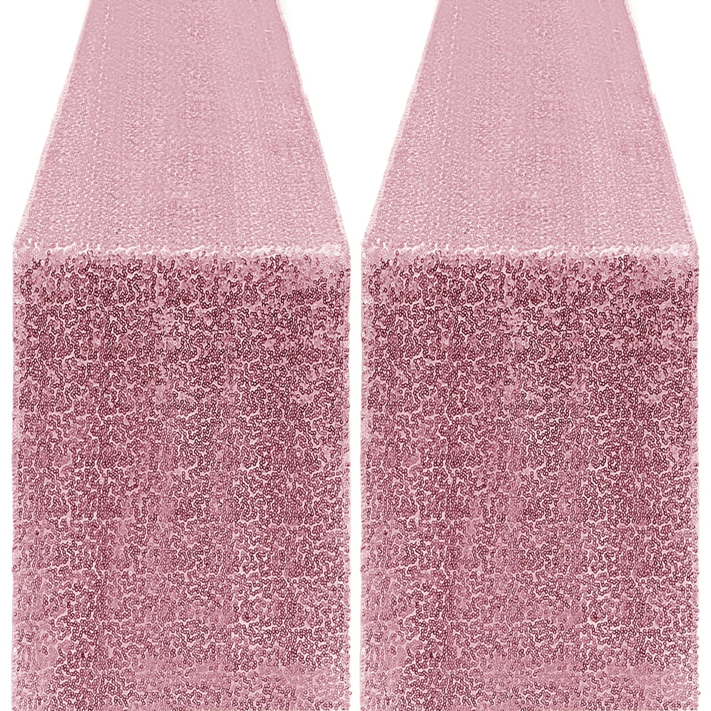10 Packs 12 x 72 inches Sequin Table Runner, Orange Glitter Table Runner for Birthday Party Supplies Wedding Engagement Baby Shower Holiday Celebration Event Decorations WN420