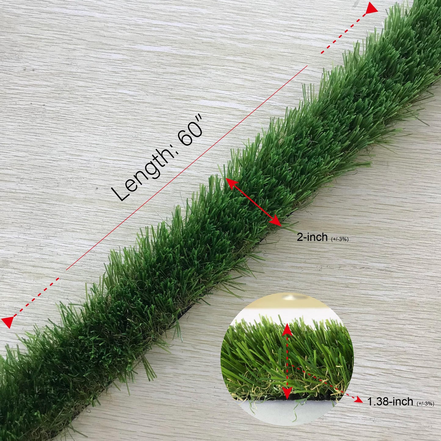KuGuo Artificial Grass Decoration Strip Indoor/Outdoor DIY Fake Grass (Autumn, Width 2in x Length 11ft) BST220