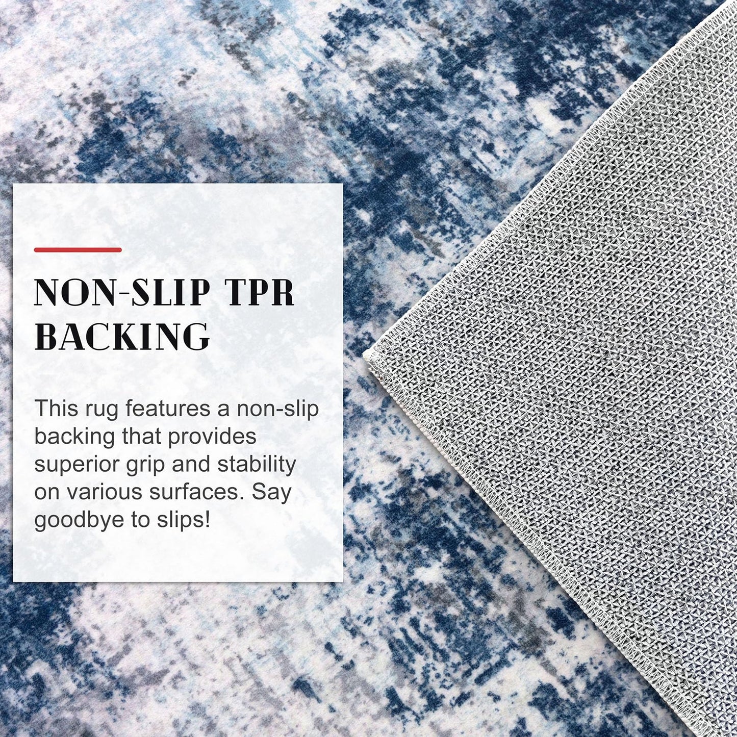 Lansny Modern Abstract Runner - 2x5, Beige Grey Washable Kitchen Entryway Rug Mat Non-Slip Soft Neutral Hallway Rug Thin Print Faux Wool Carpet for Bedroom Laundry Room Indoor BST220