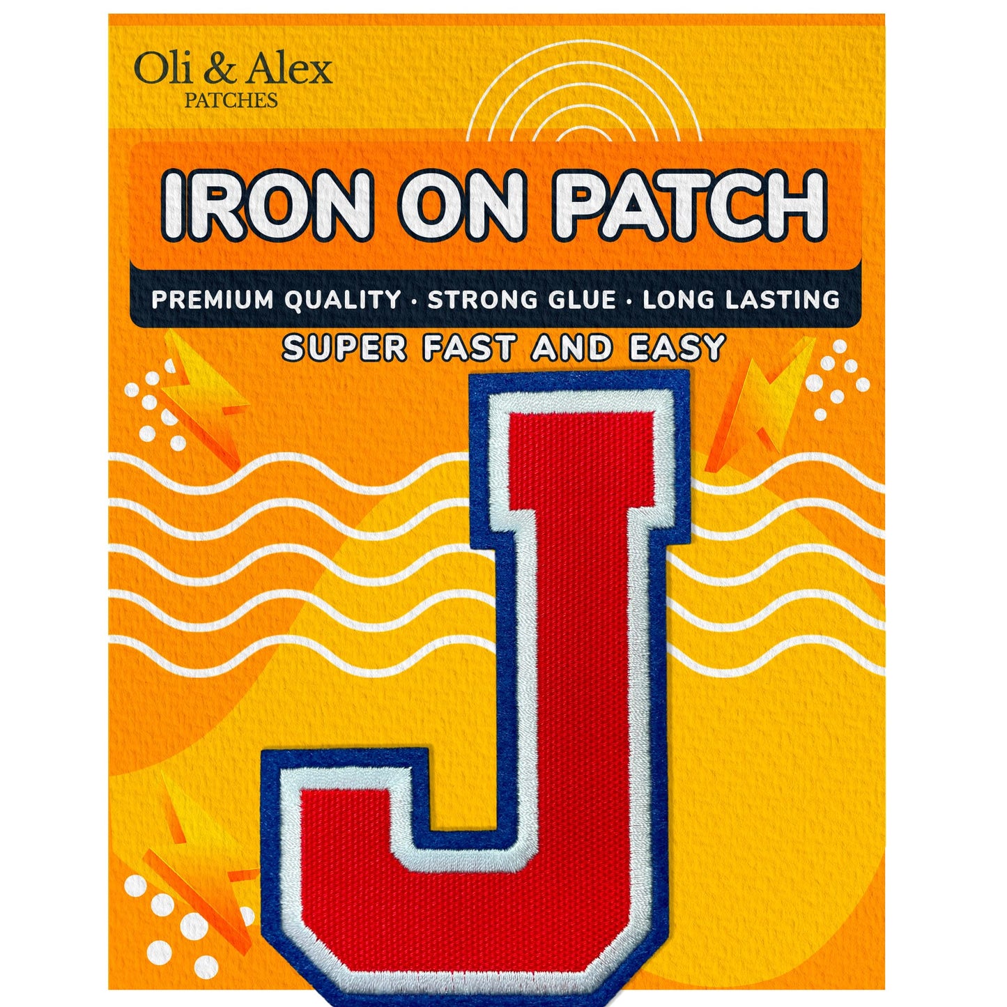 Iron On Letters Patches Premium Quality - Letter for Clothing - Varsity Patch Transfer for Clothes - Embroidered Letters Patches for Jersey Jackets - Sew on Appliques Red BST220